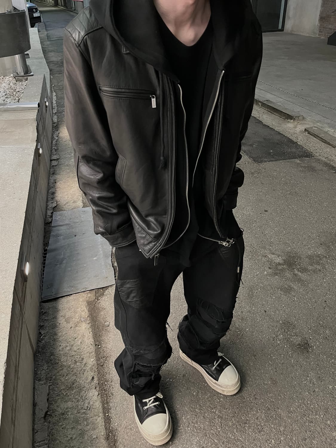 마이클코어스 모토 램스킨 레더 자켓 상품이미지1