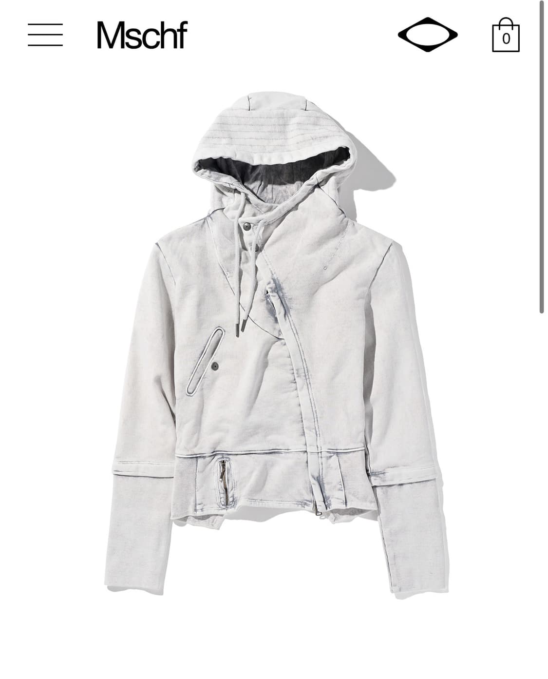 미스치프 후드집업 그레이 판매 상품이미지1