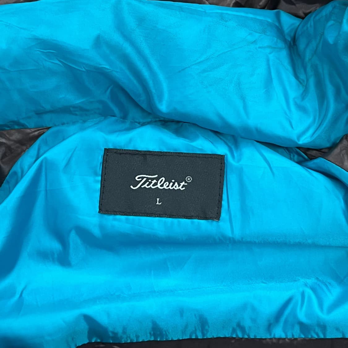 [정품/L] 타이틀리스트 블루 패딩 점퍼 후드 탈부착 b16 상품이미지5