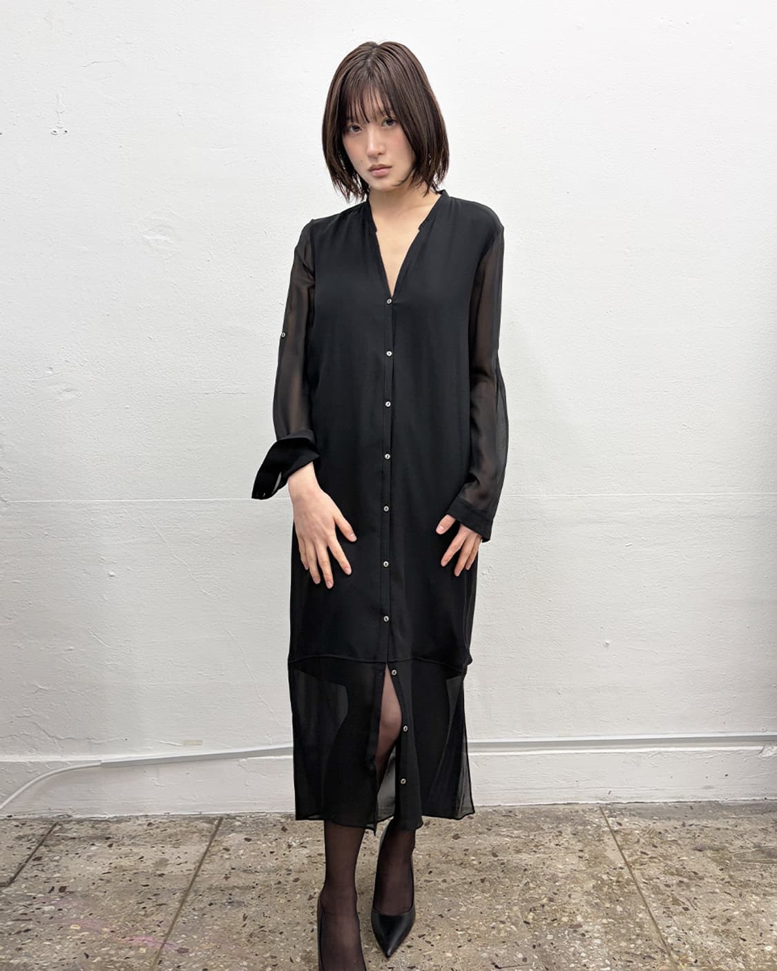 헬무트 랭 실크 셔츠-드레스 상품이미지1