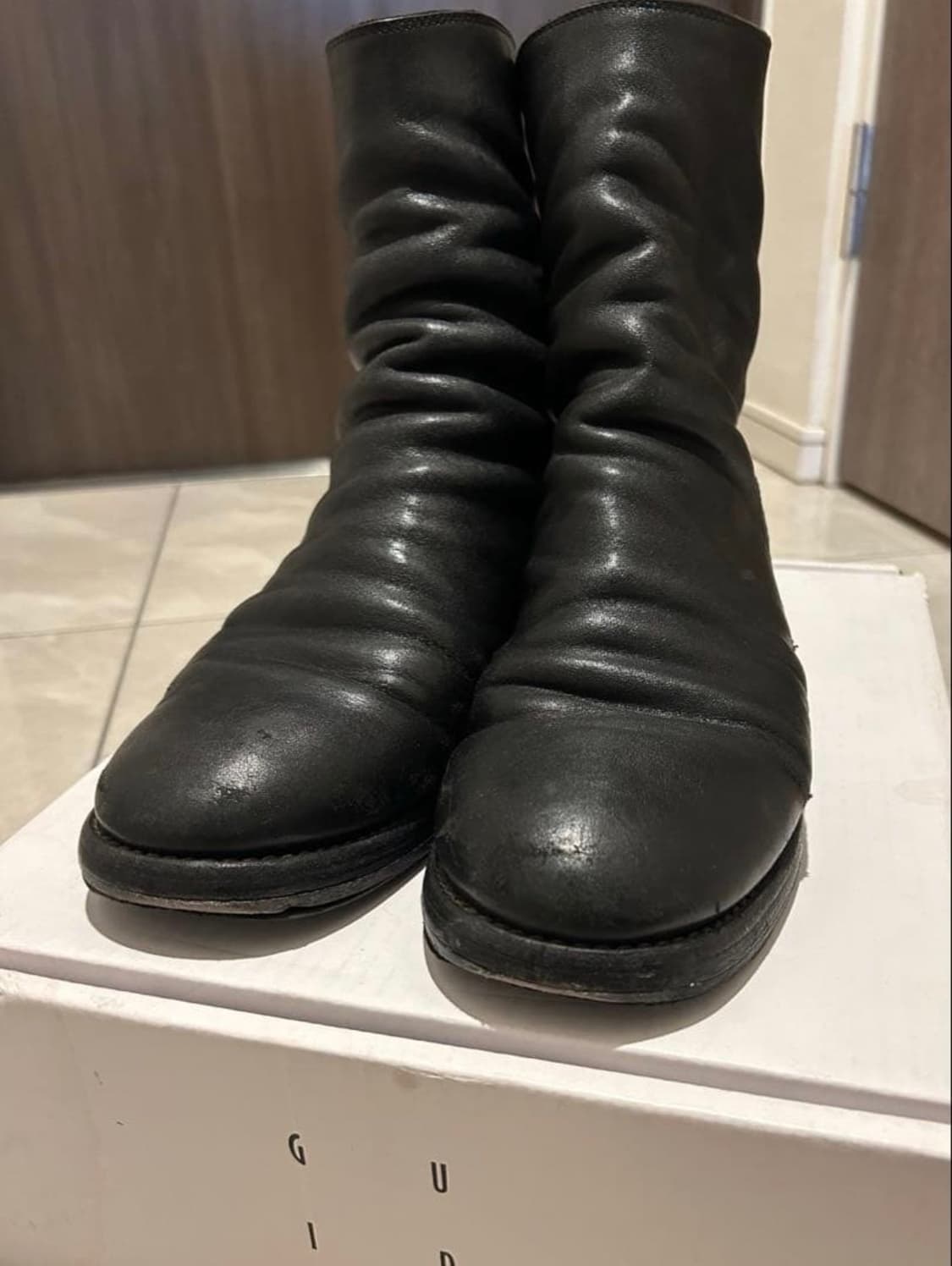 구이디 788 백지퍼 홀스 스킨 부츠 41 상품이미지2