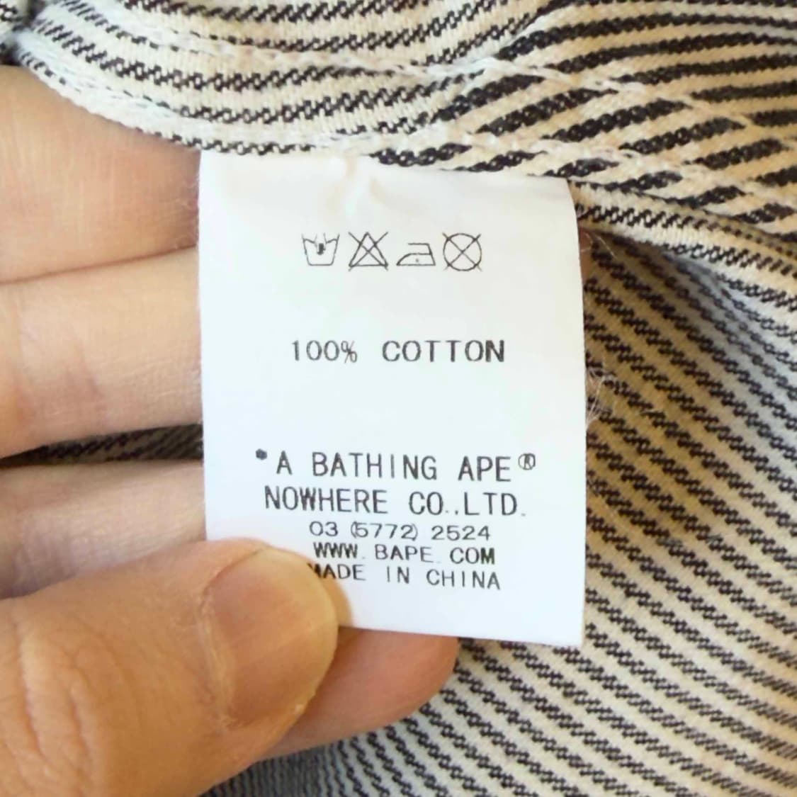 베이프 히코리 긴팔 셔츠 상품이미지6