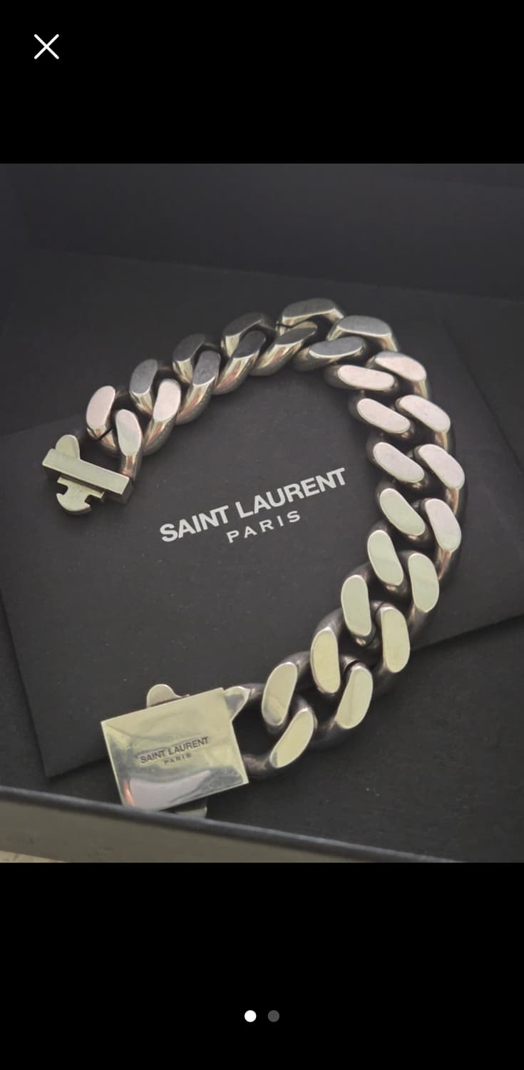 생로랑 메탈 체인 브레이슬릿 팔찌 상품이미지1