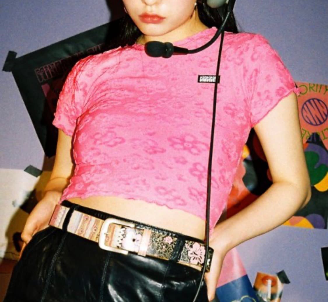 시티브리즈 니니 데이지 크롭탑 핫핑크 상품이미지1