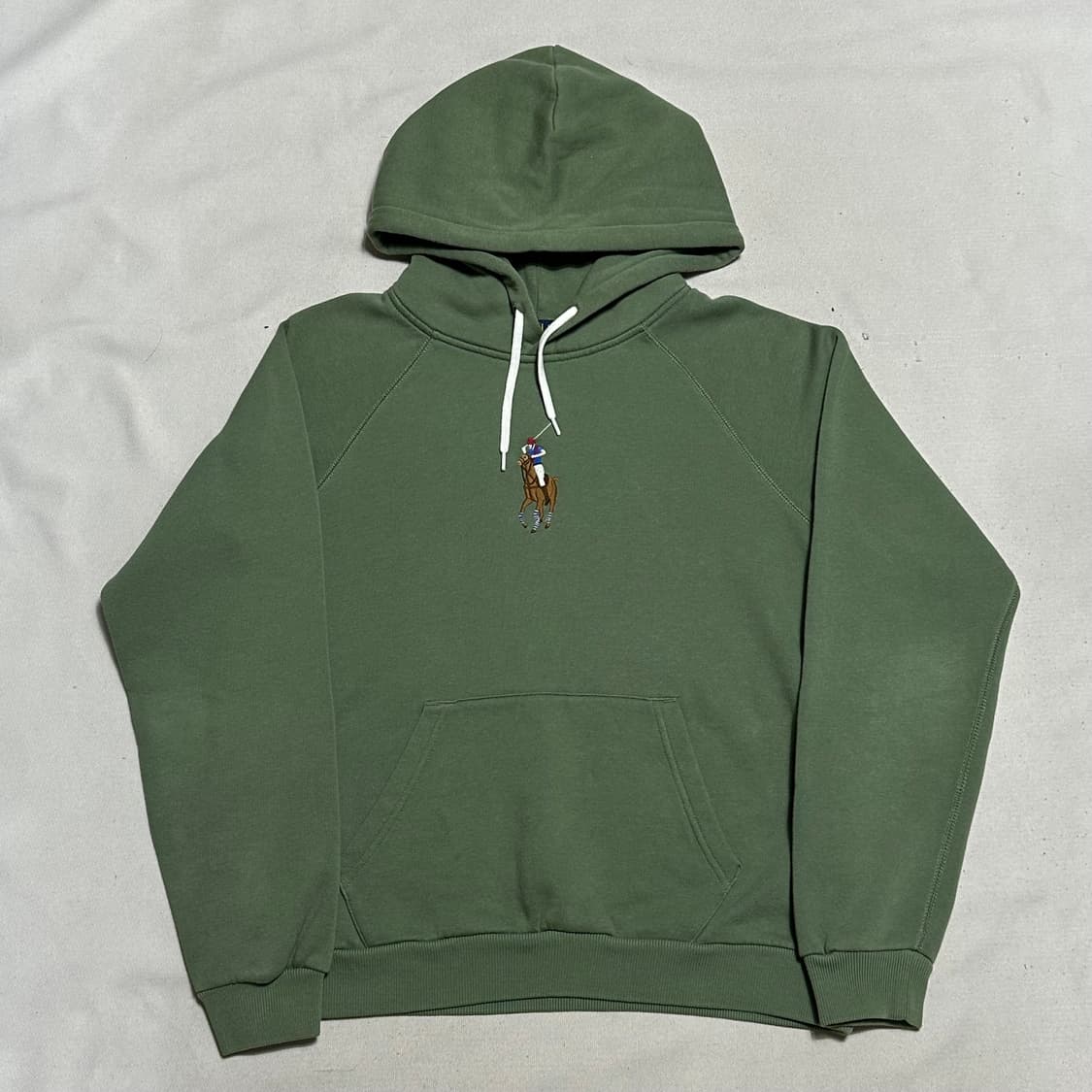 M 폴로랄프로렌 빅 멀티 포니 여성용 기모 그린 후드티 상품이미지2