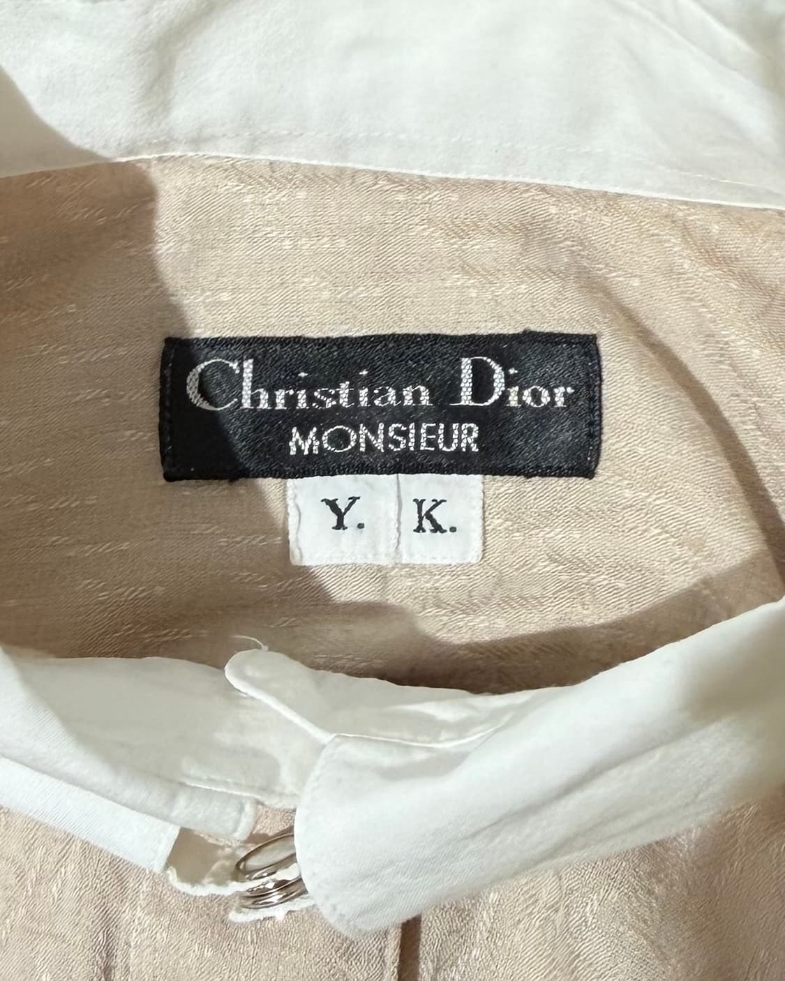 디올 무슈 베이지 코튼 3/4 슬리브 셔츠 상품이미지8