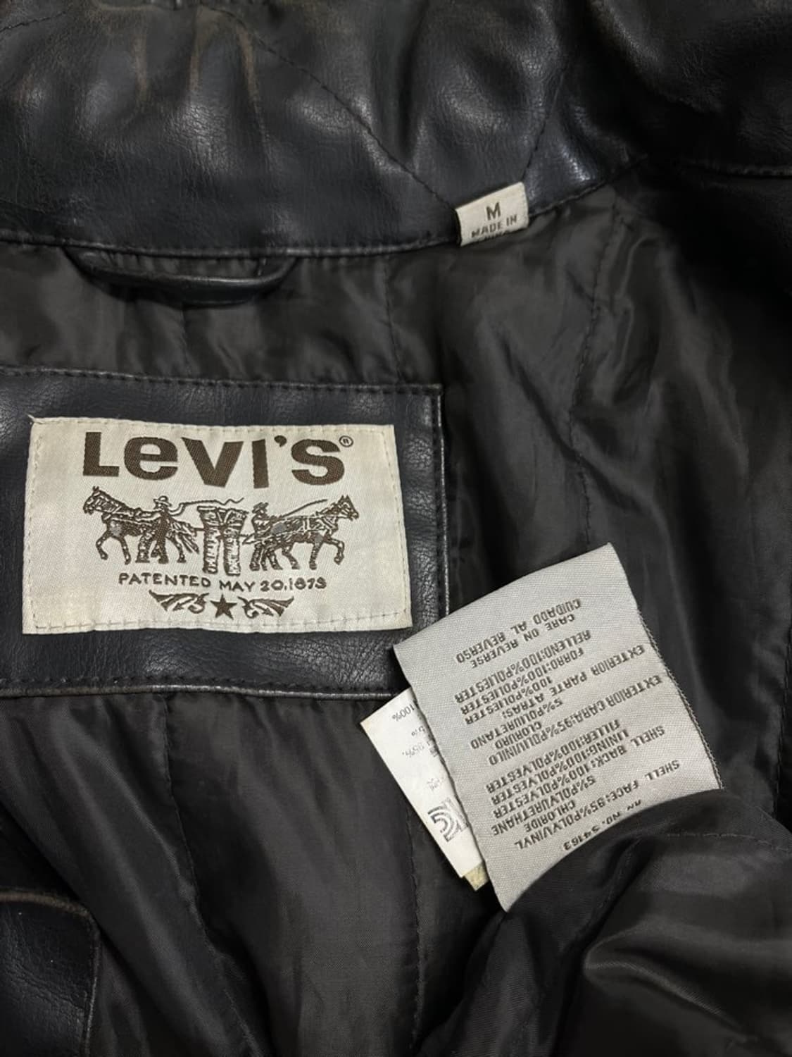 리바이스 하프 레더 자켓/#3428 상품이미지4