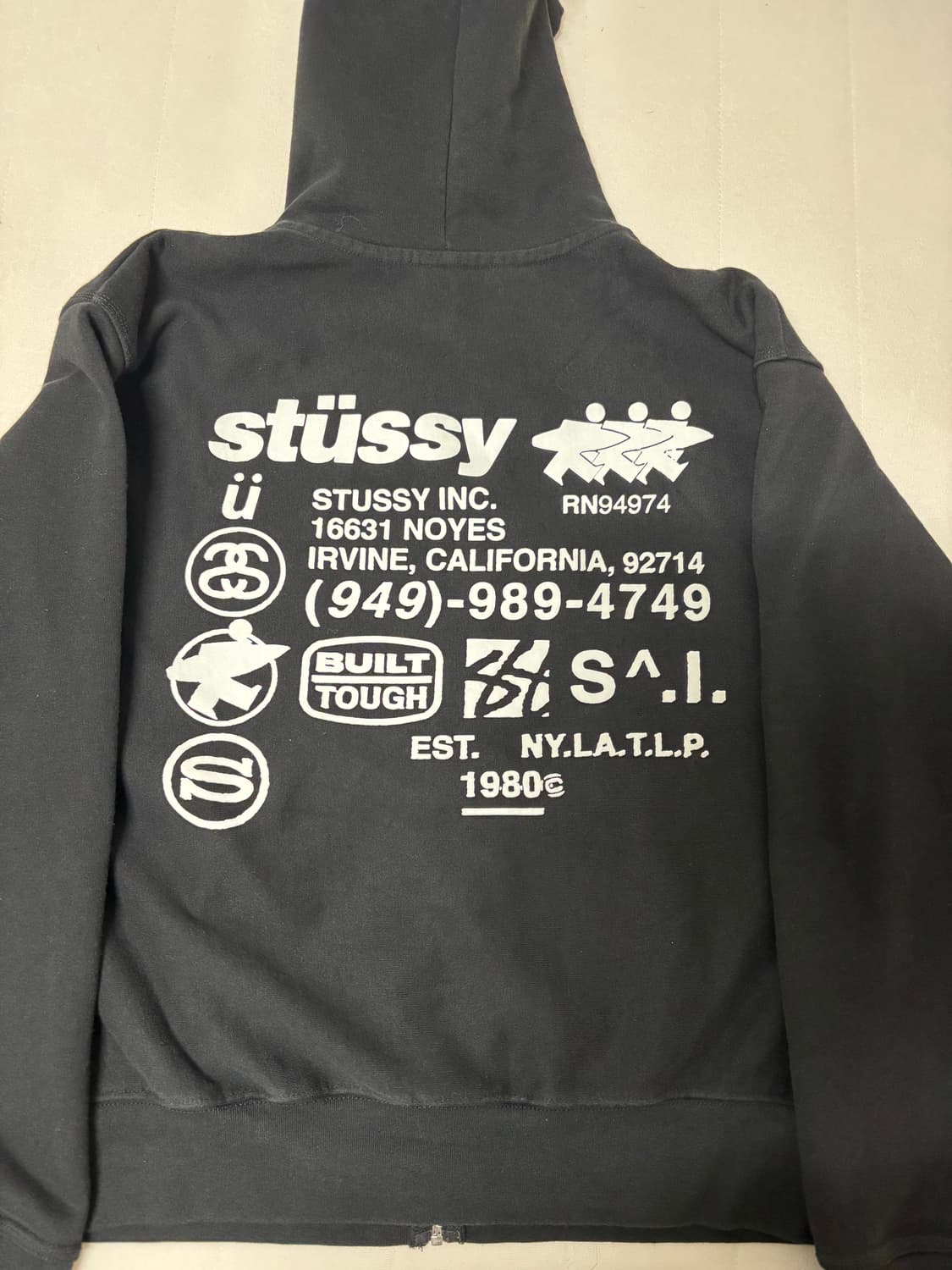 Stussy 스투시 DNA Zip 후드집업 블랙 상품이미지3
