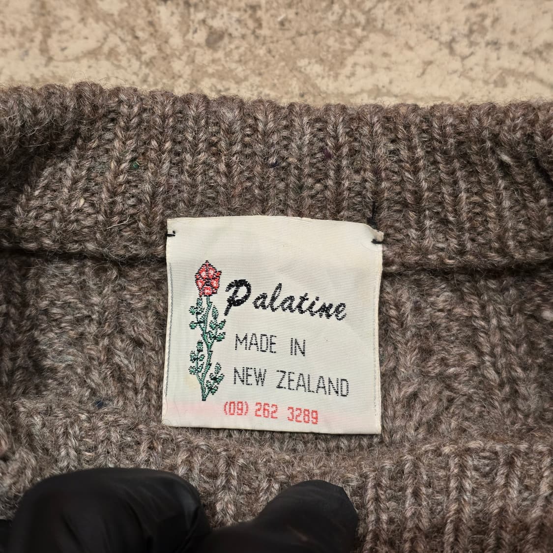 70s Palatine 아란 스웨터 Made in New Zealand 상품이미지4