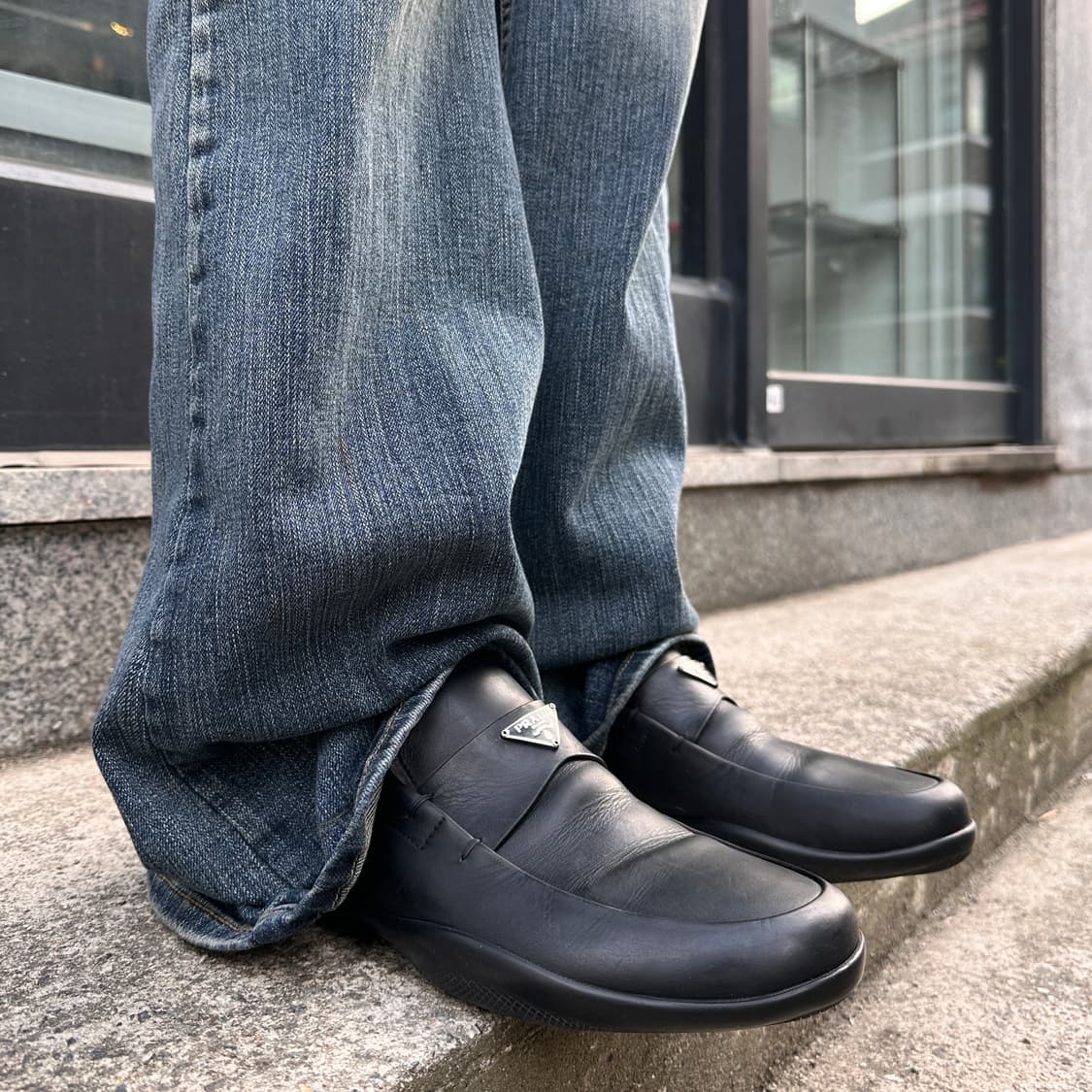 00s 빈티지 프라다 스포츠 로고 로퍼 상품이미지7