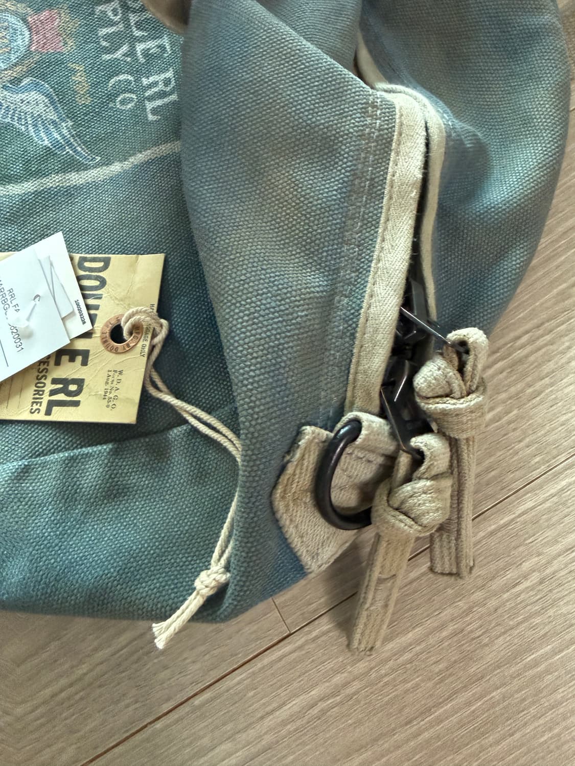 rrl 더블알엘 그래픽 워싱 캔버스 토트백 상품이미지4