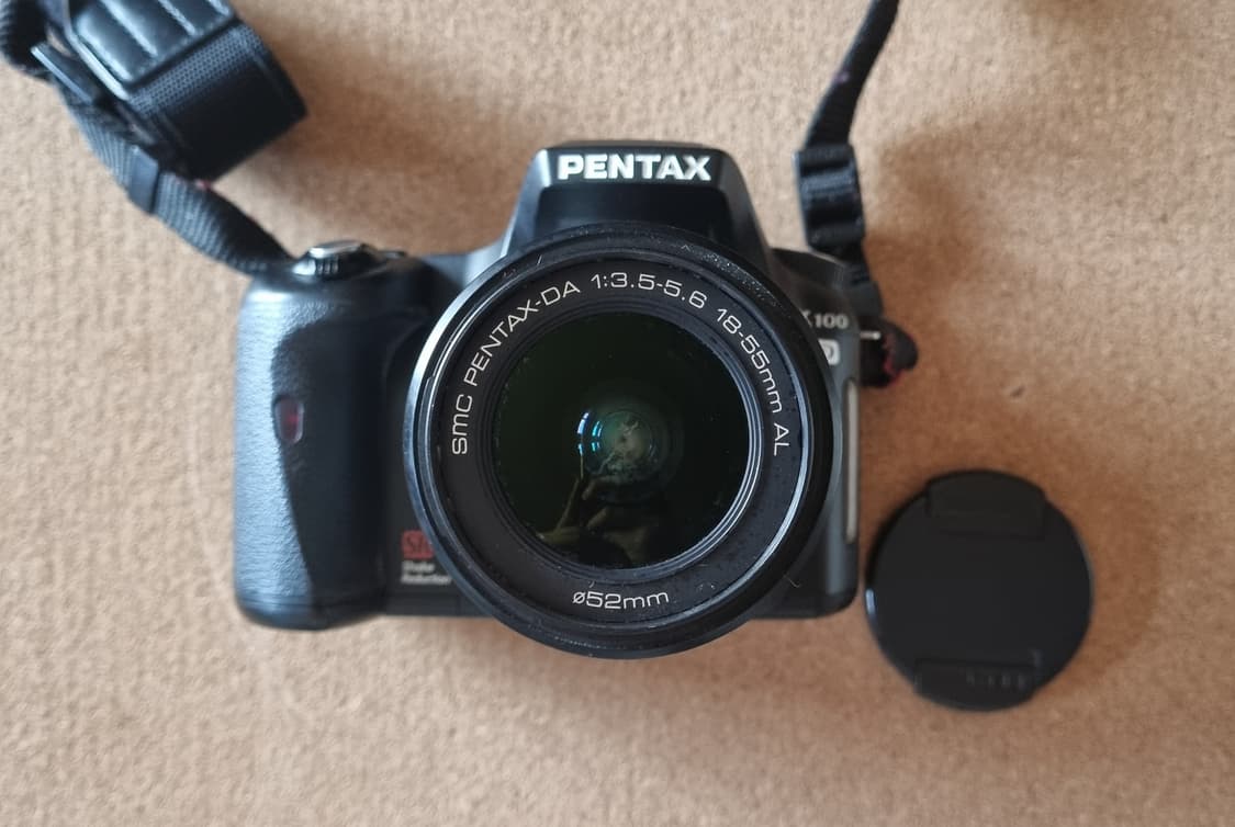 펜탁스 K100D DSLR 카메라, 18-55mm 렌즈 팝니다. 상품이미지2