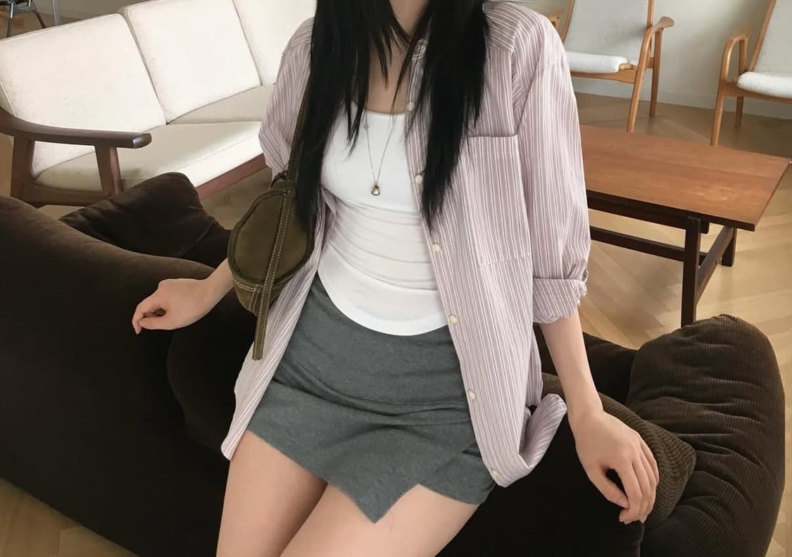 아워캐비넷 mix stripe shirts 상품이미지3