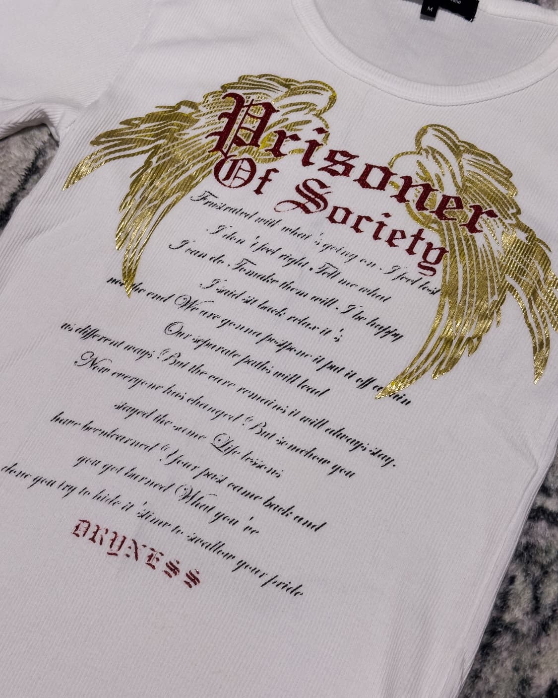 {In The Attic} Wing Graphic Ribbed Tee   상품이미지6