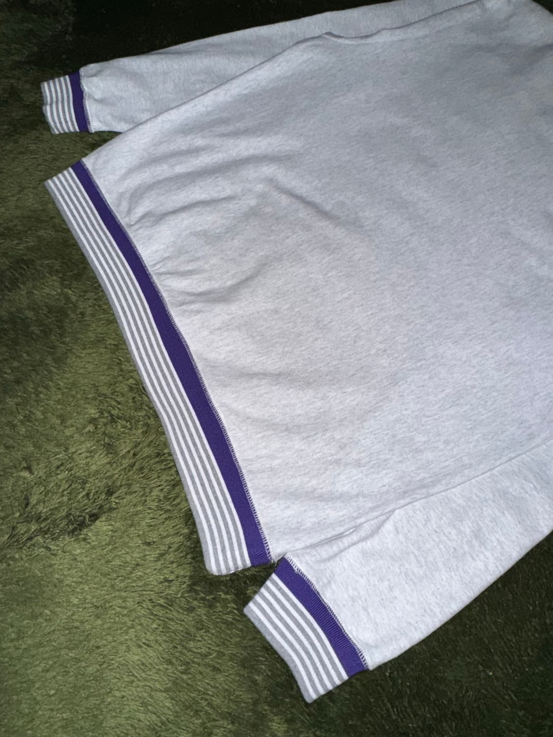 [XXL] NOAH 노아 엠브로이더리 스트라이프 립 크루넥 스웻 상품이미지5