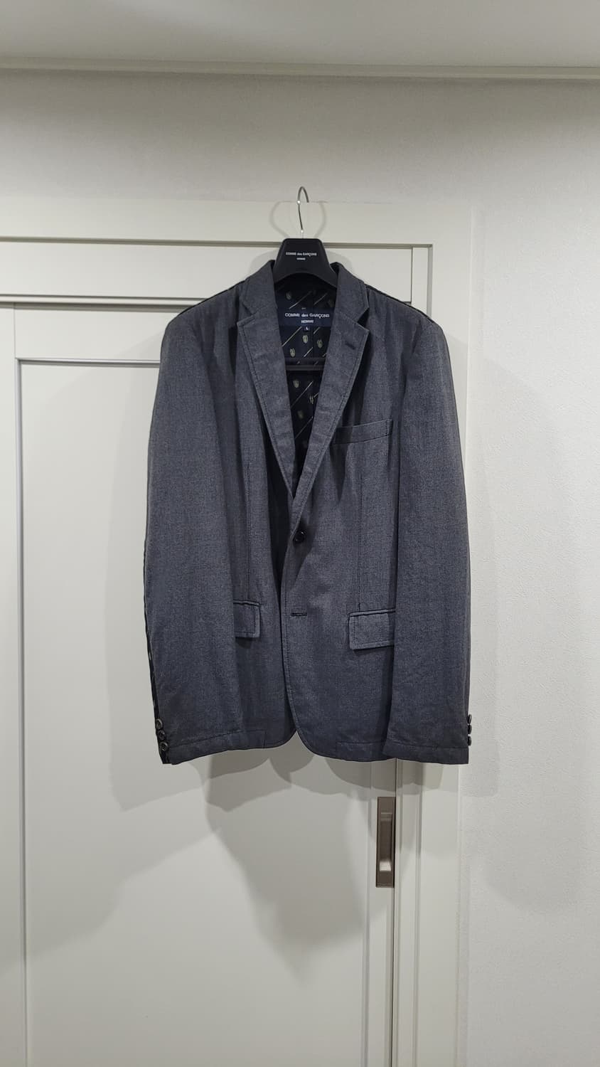 꼼데가르송 옴므 레지멘탈 넥타이 블레이져 차콜 L 상품이미지1