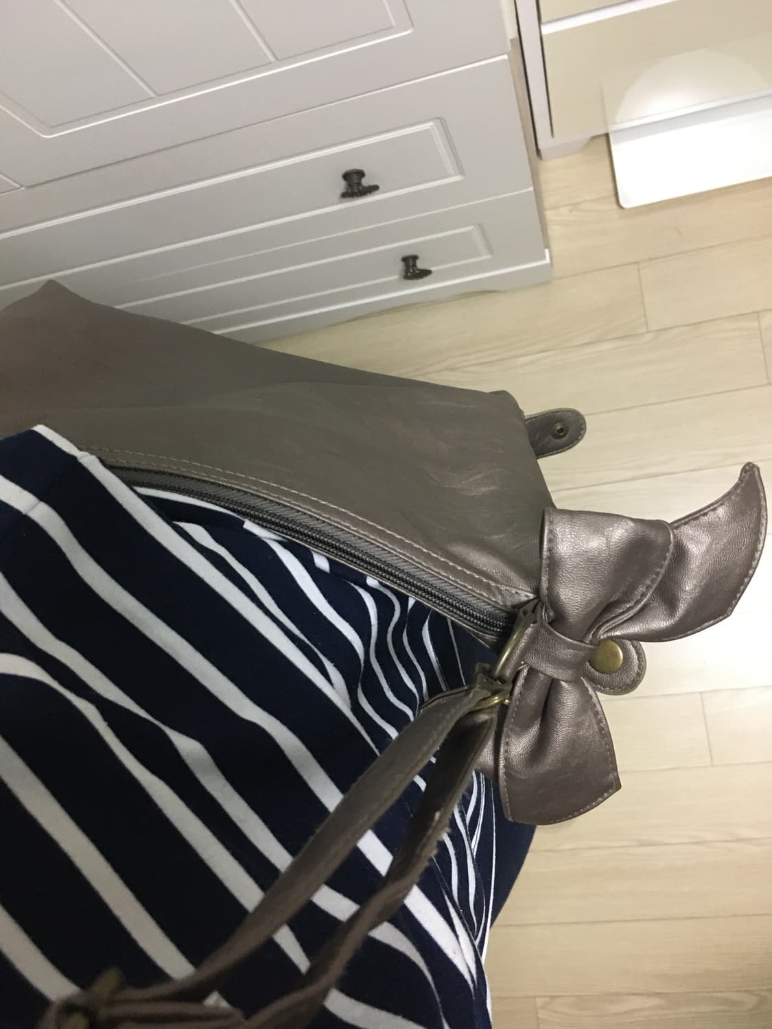 일본빈티지 히메갸루 리본 투웨이 크로스백 상품이미지6