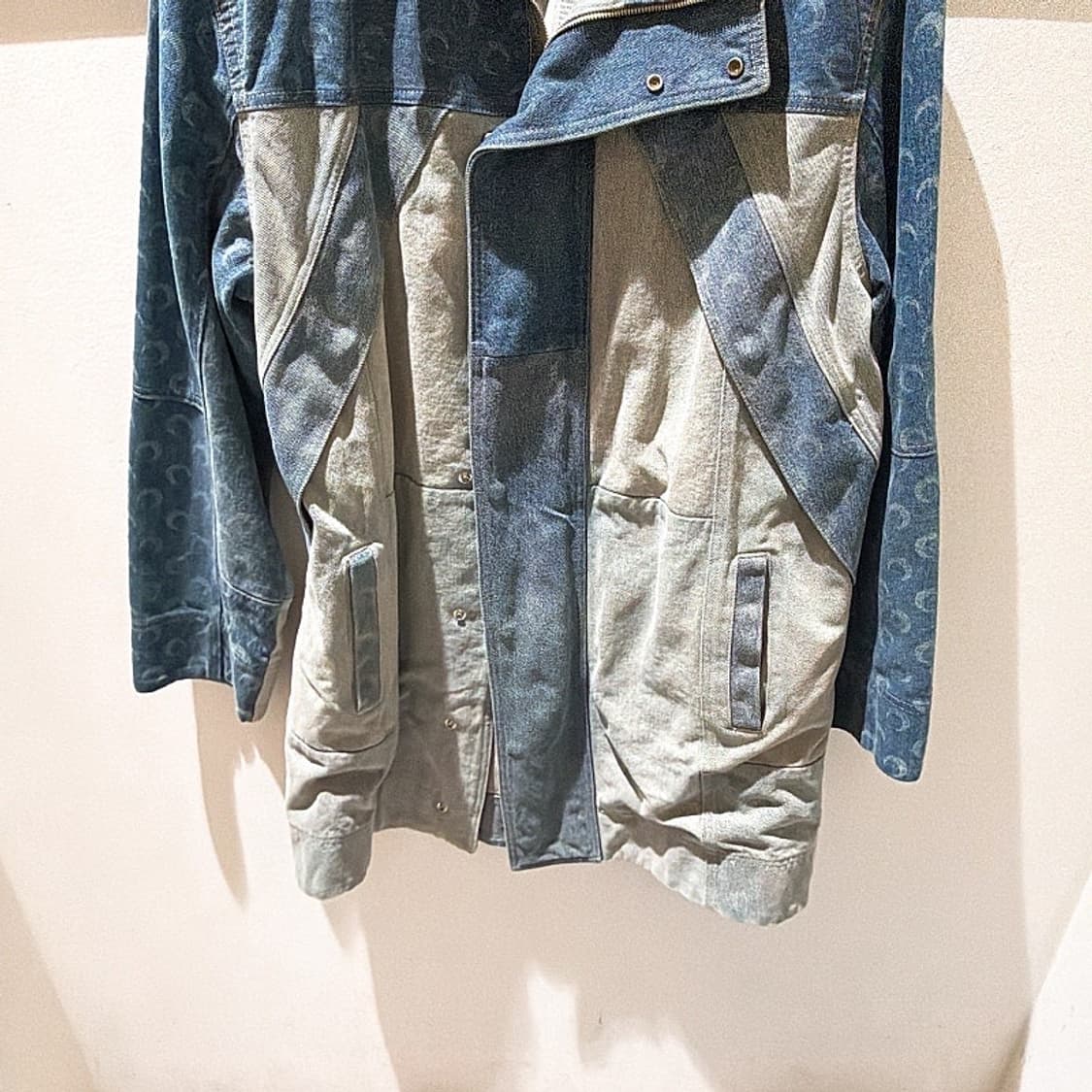 (정품/새상품) 마린 세르 여성 데님 크레센트 집업 코트 상품이미지3