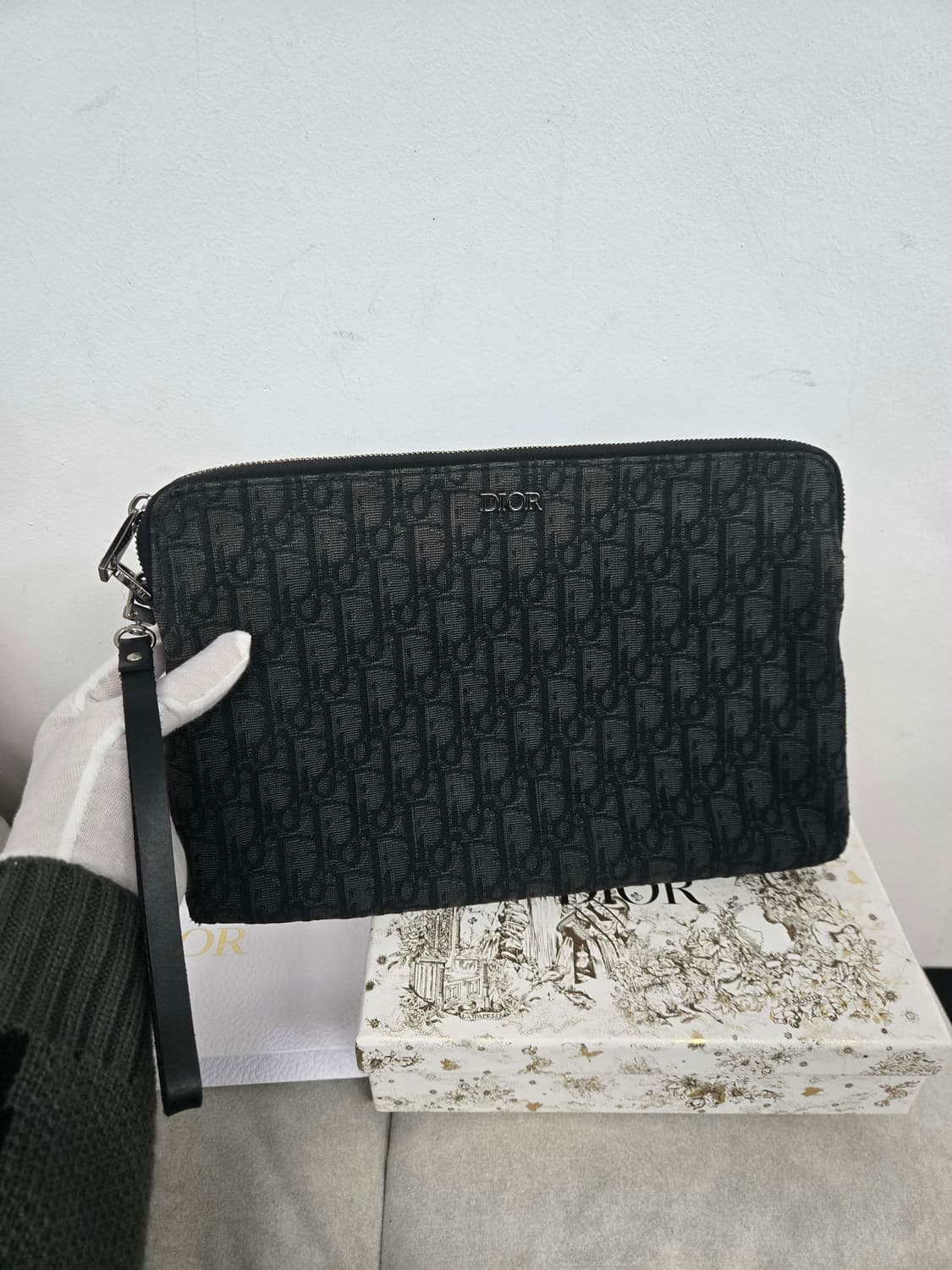 [보증서 정품] 디올 오블리크 아이패드 클러치백 상품이미지4