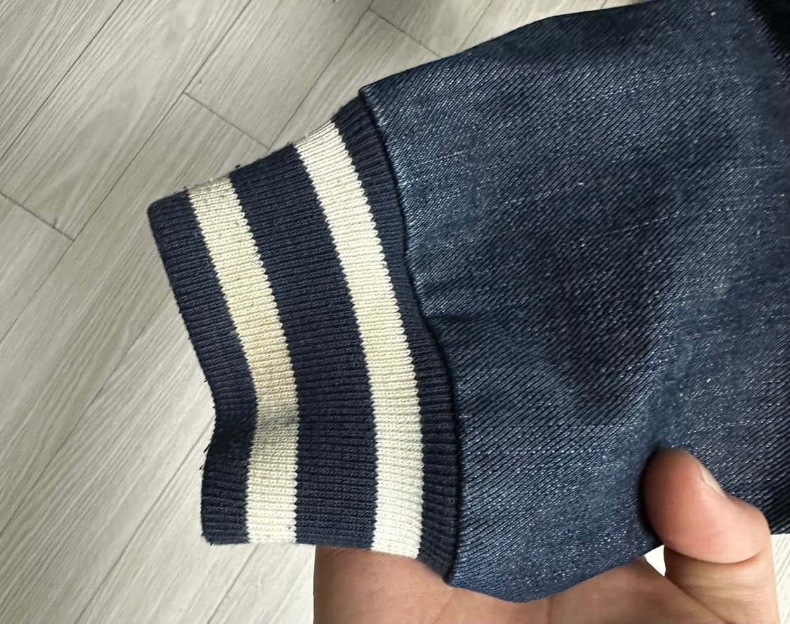 베이프 데님 바시티 자켓 상품이미지4