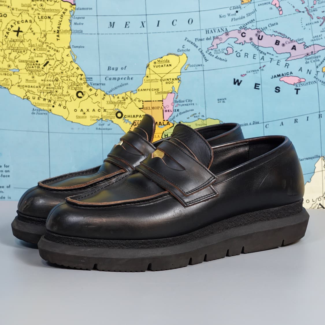 사카이 레더 더블 페니로퍼 상품이미지2