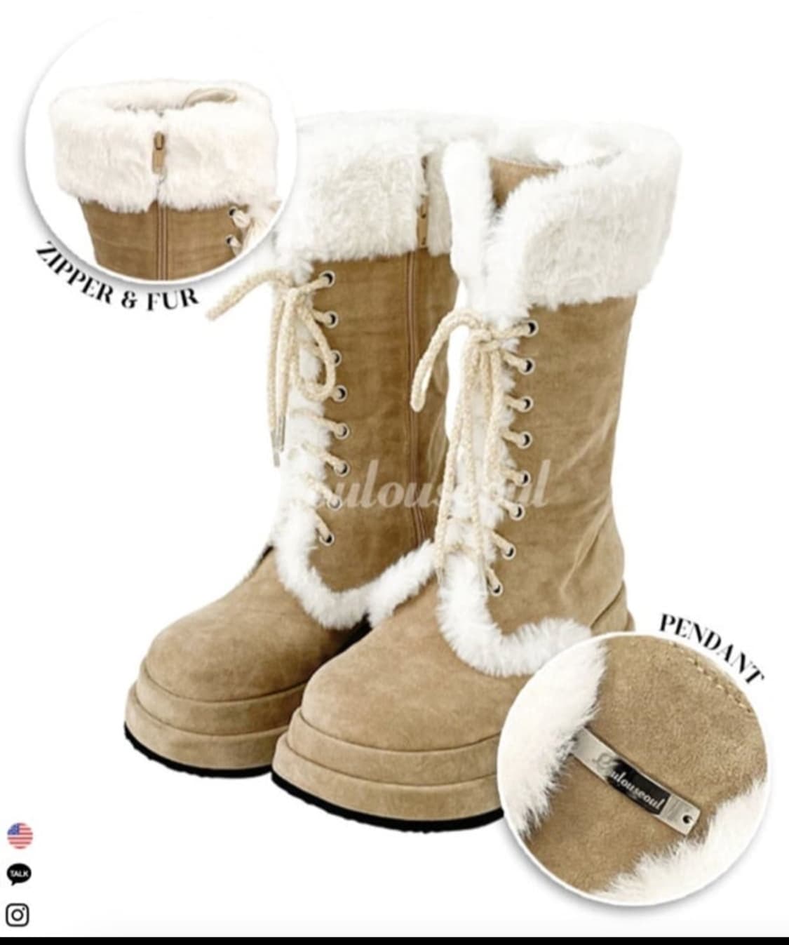 루루서울 윈터 엔젤 퍼 부츠 230
 상품이미지2