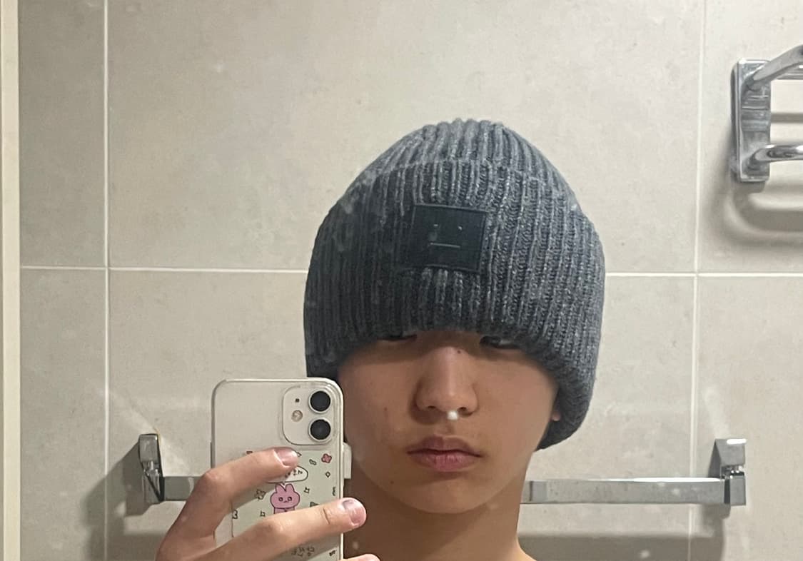 아크네 스튜디오 그레이 회색 비니 새상품 상품이미지5