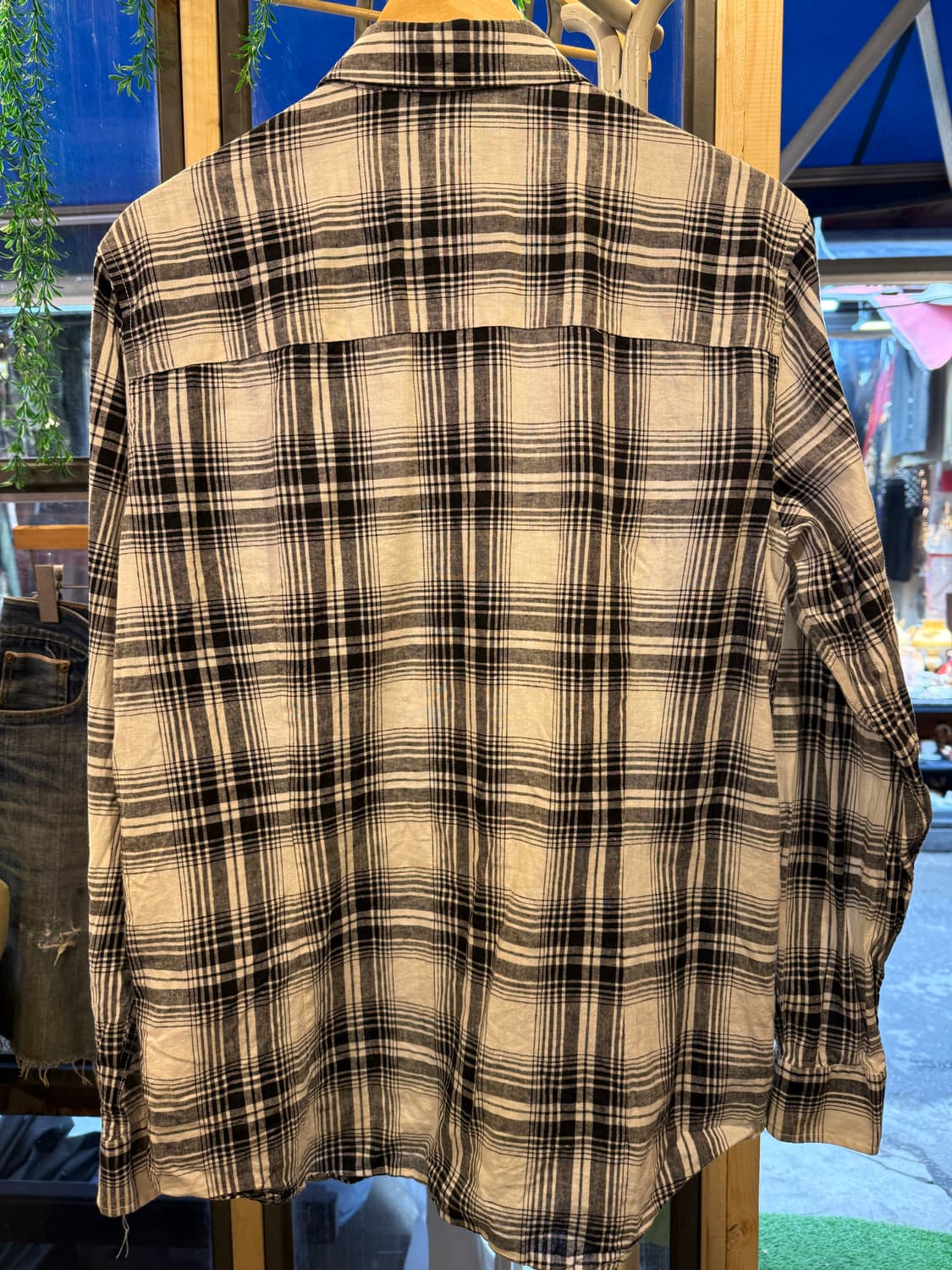 캘빈클라인 블랙 체크셔츠 상품이미지4