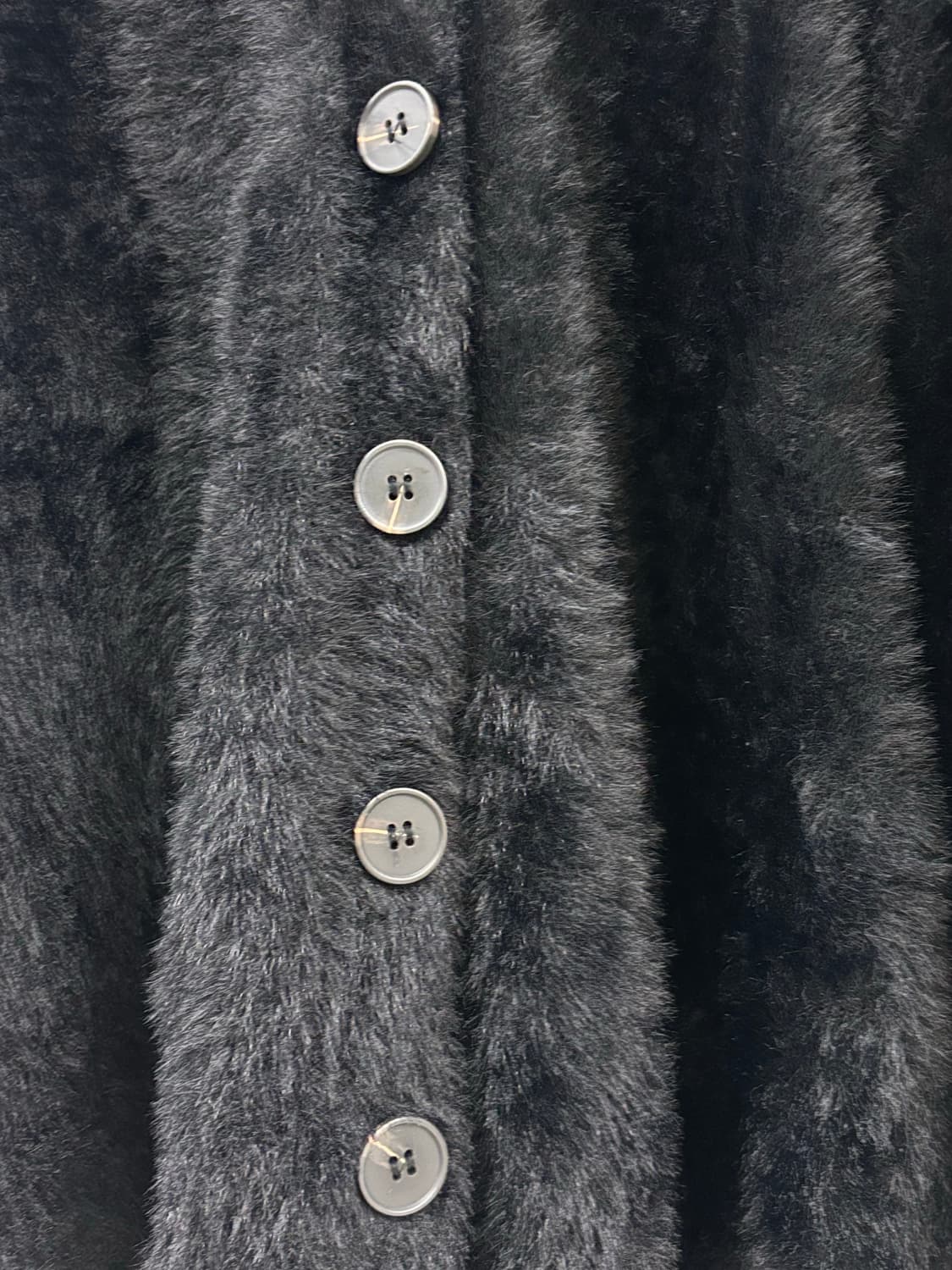 빈티지 블랙 퍼 가디건 상품이미지6