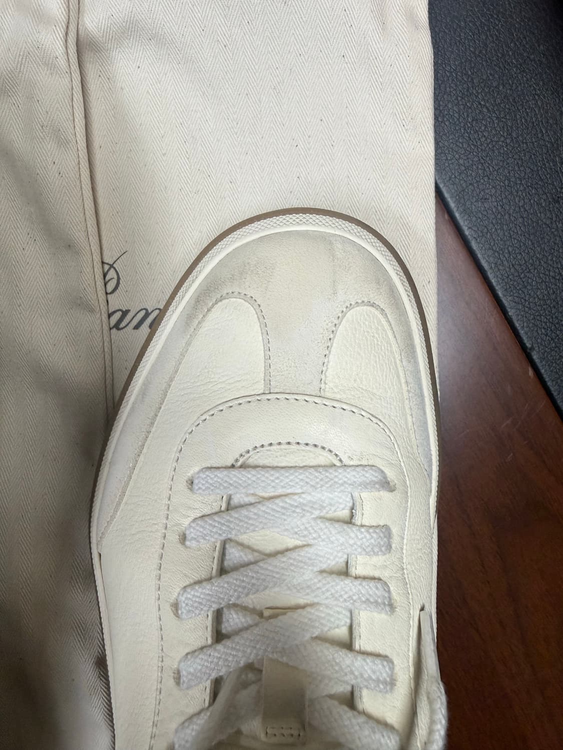 [41] 로로피아나 테니스 스니커즈 아이보리 상품이미지9