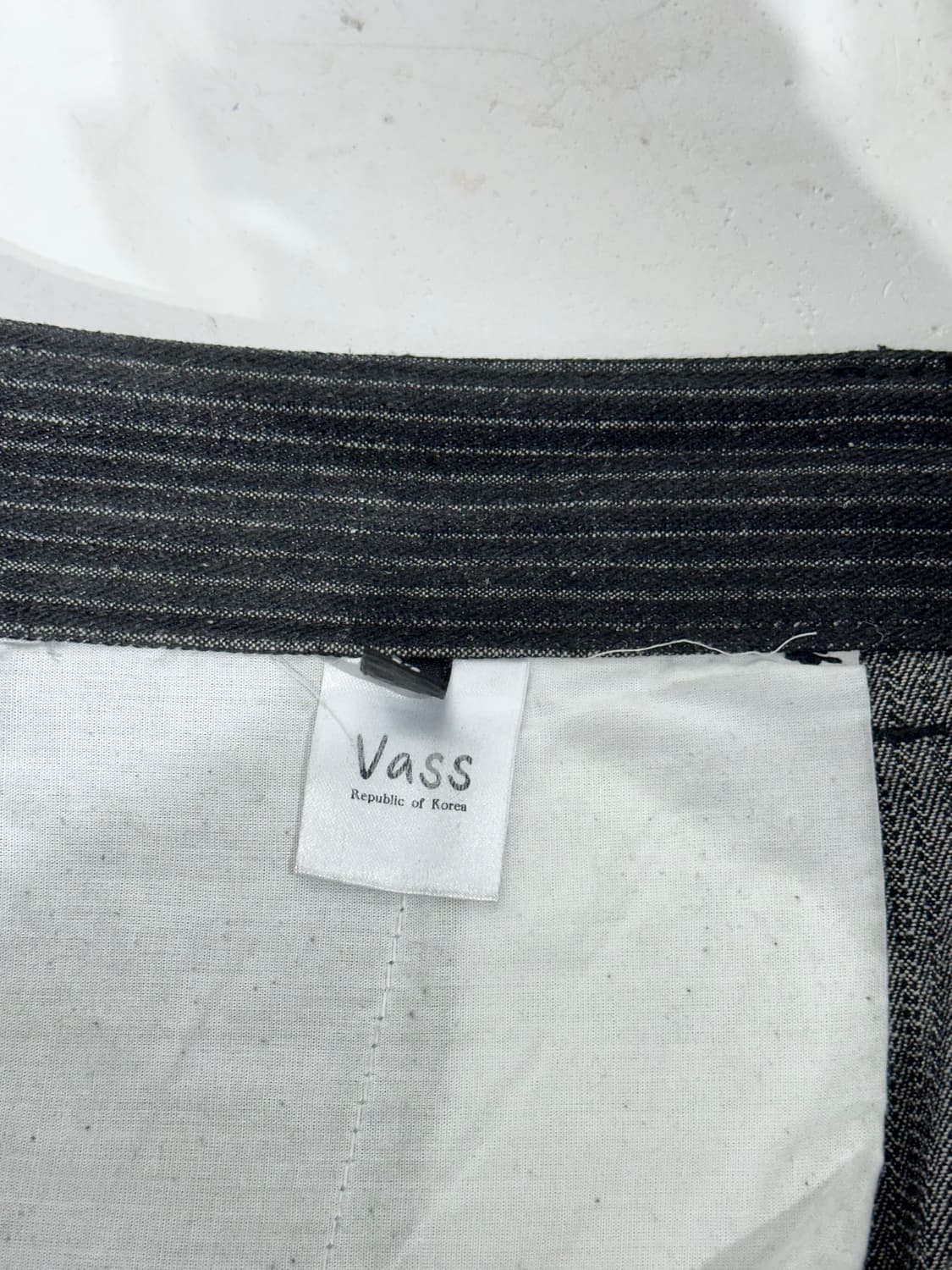 Vass 빈티지 흑청 와이드 히코리 와이드 힙합 데님 팬츠 M 상품이미지7