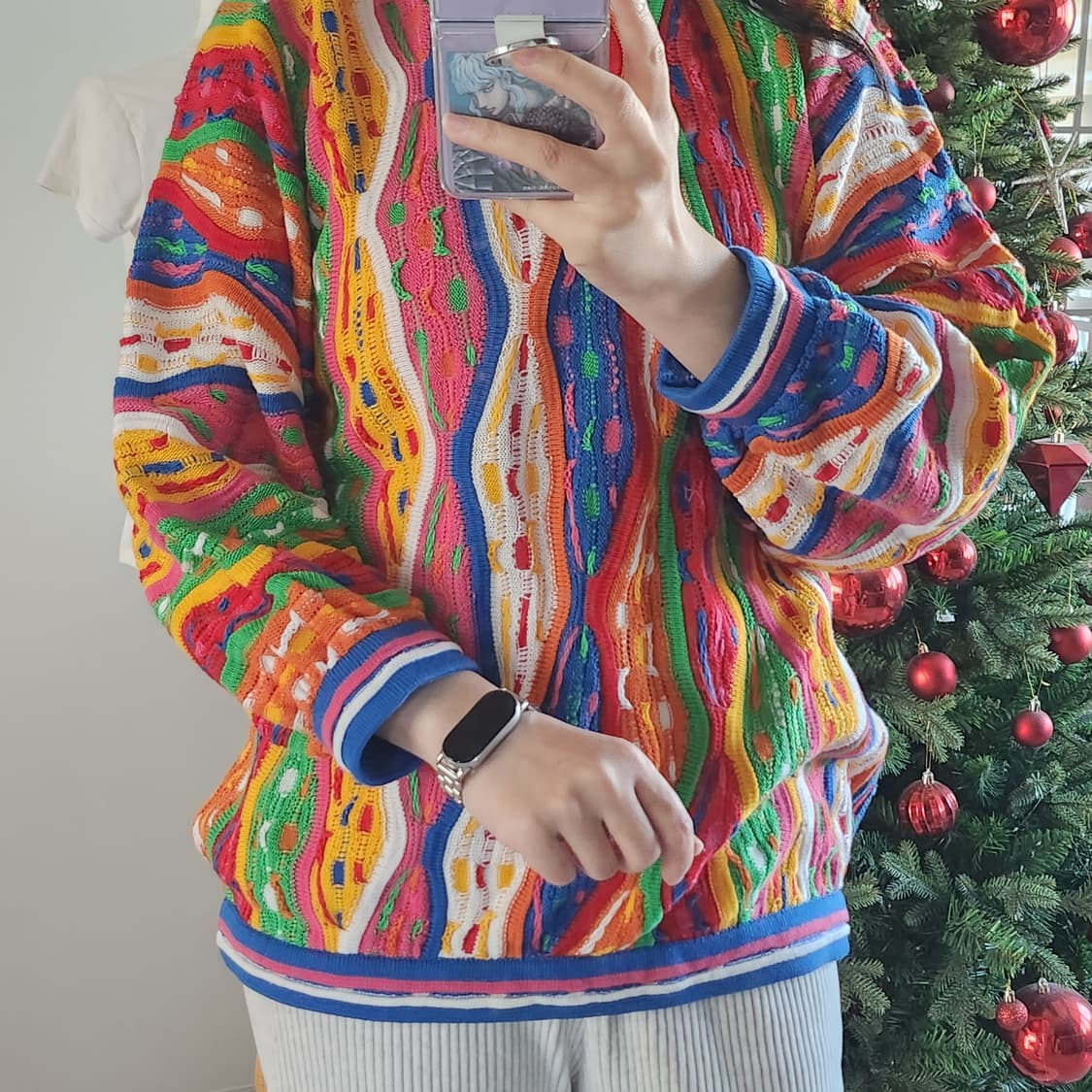 Coogi 쿠지 케이블 니트 여성 빈티지 스웨터 M 상품이미지8