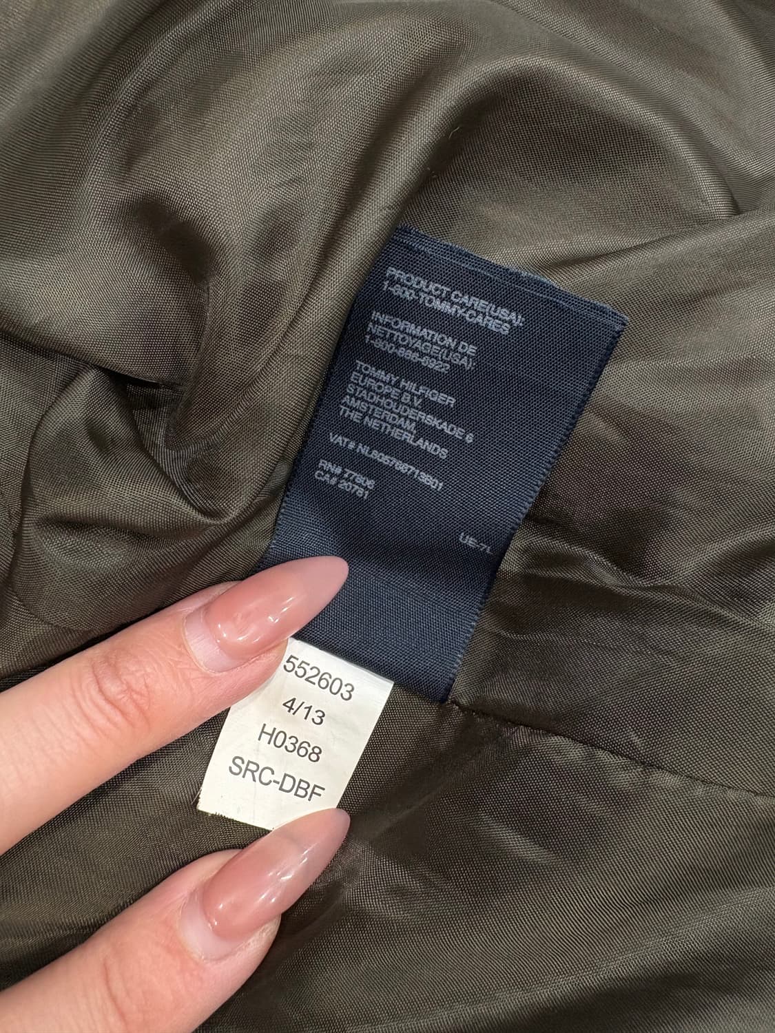 타미힐피거 롱패딩 카키 상품이미지5