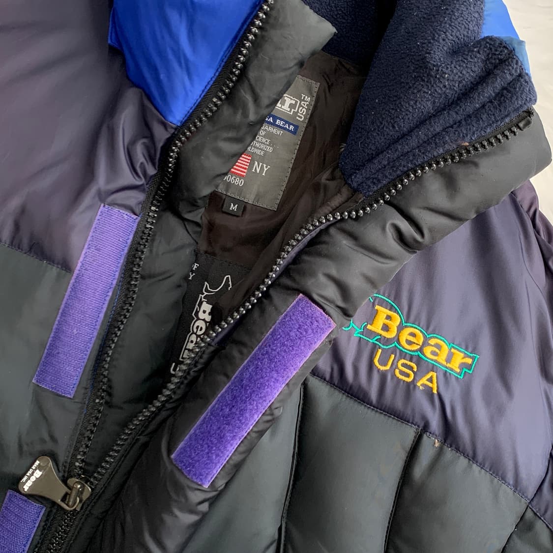 Bear USA 빈티지 90's 덕다운 패딩 점퍼 1769
 상품이미지3