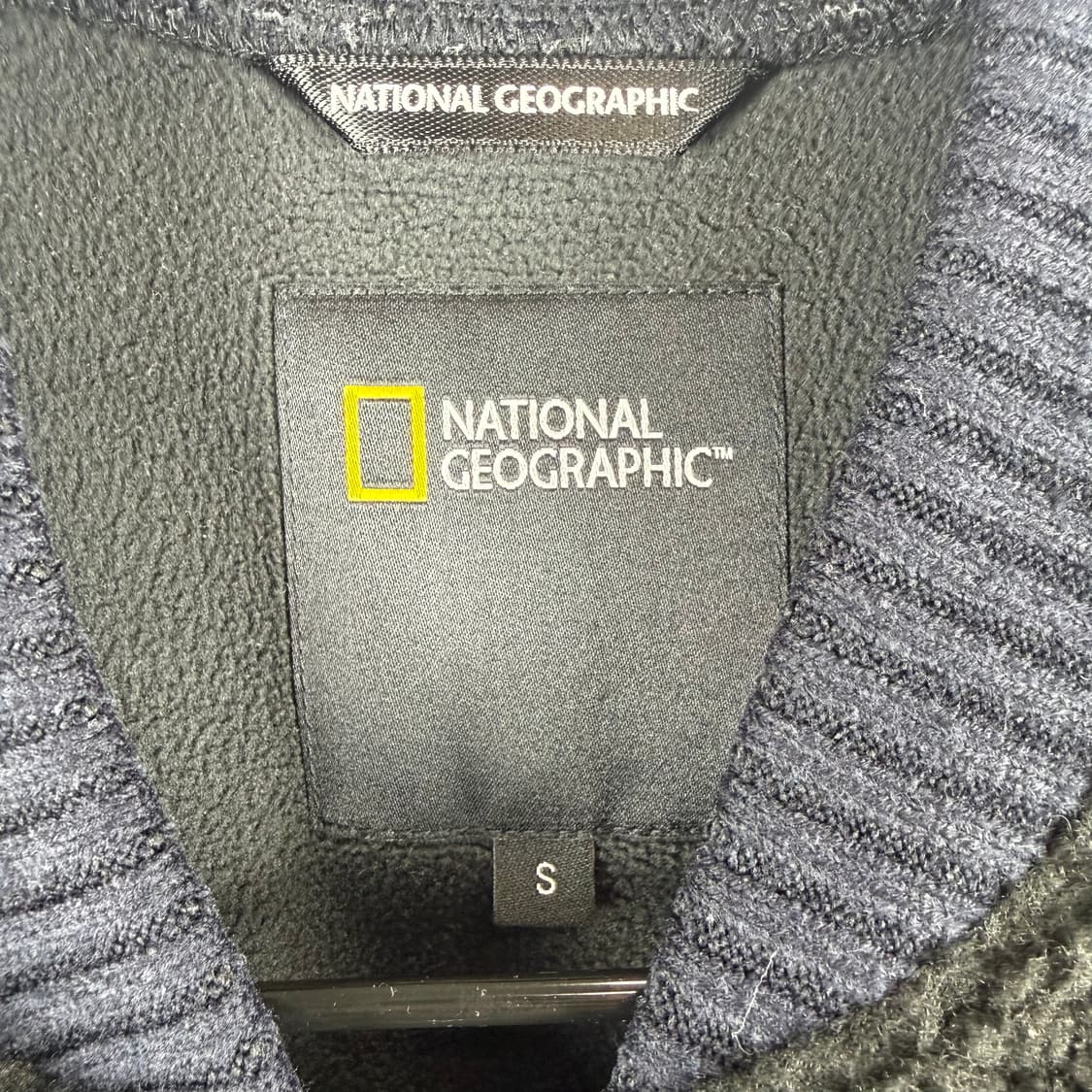 S) 내셔널지오그래픽 양털 셰르파 봄버 자켓 블랙 상품이미지3