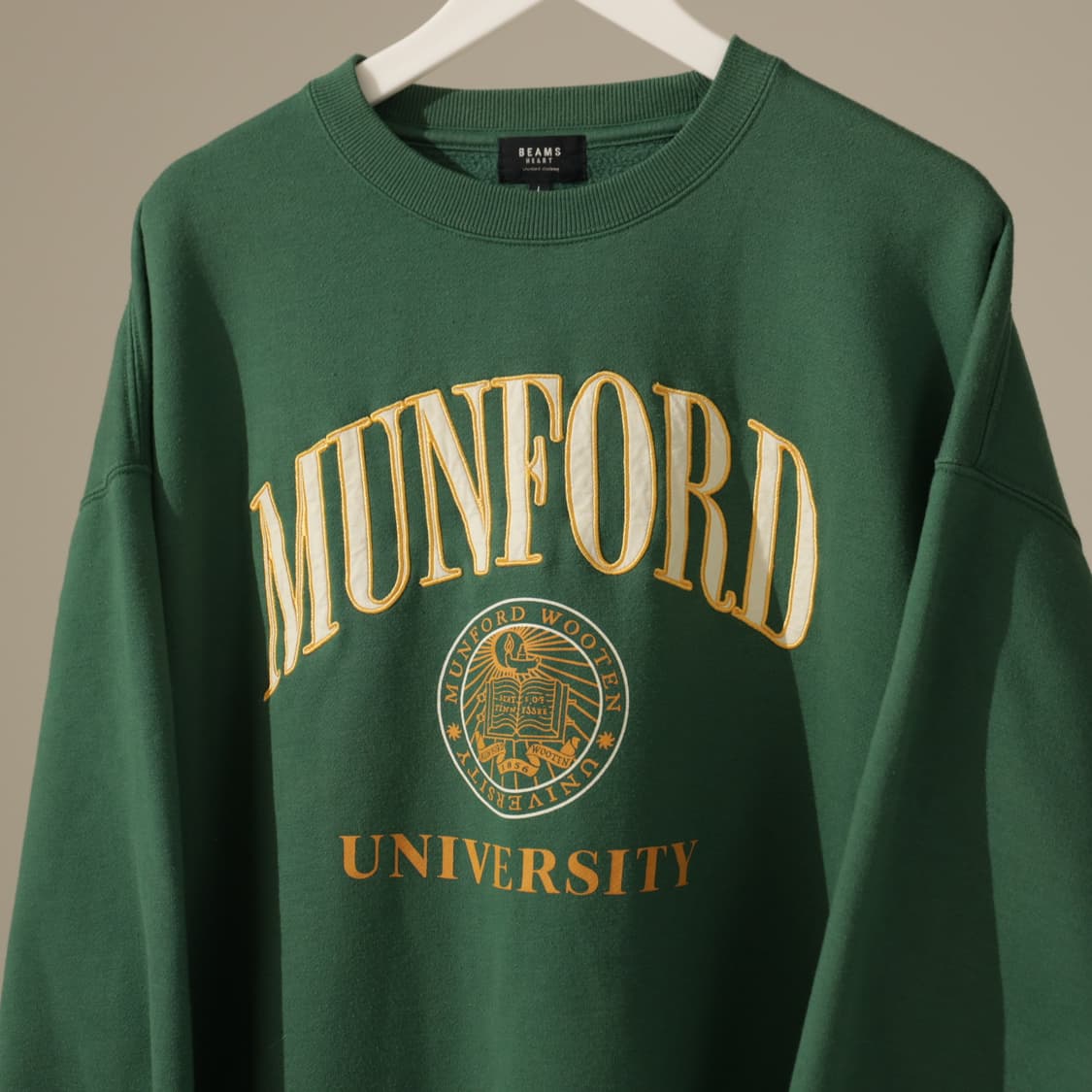 빔즈 하트 MUNFORD 로고 기모 스웻 상품이미지1