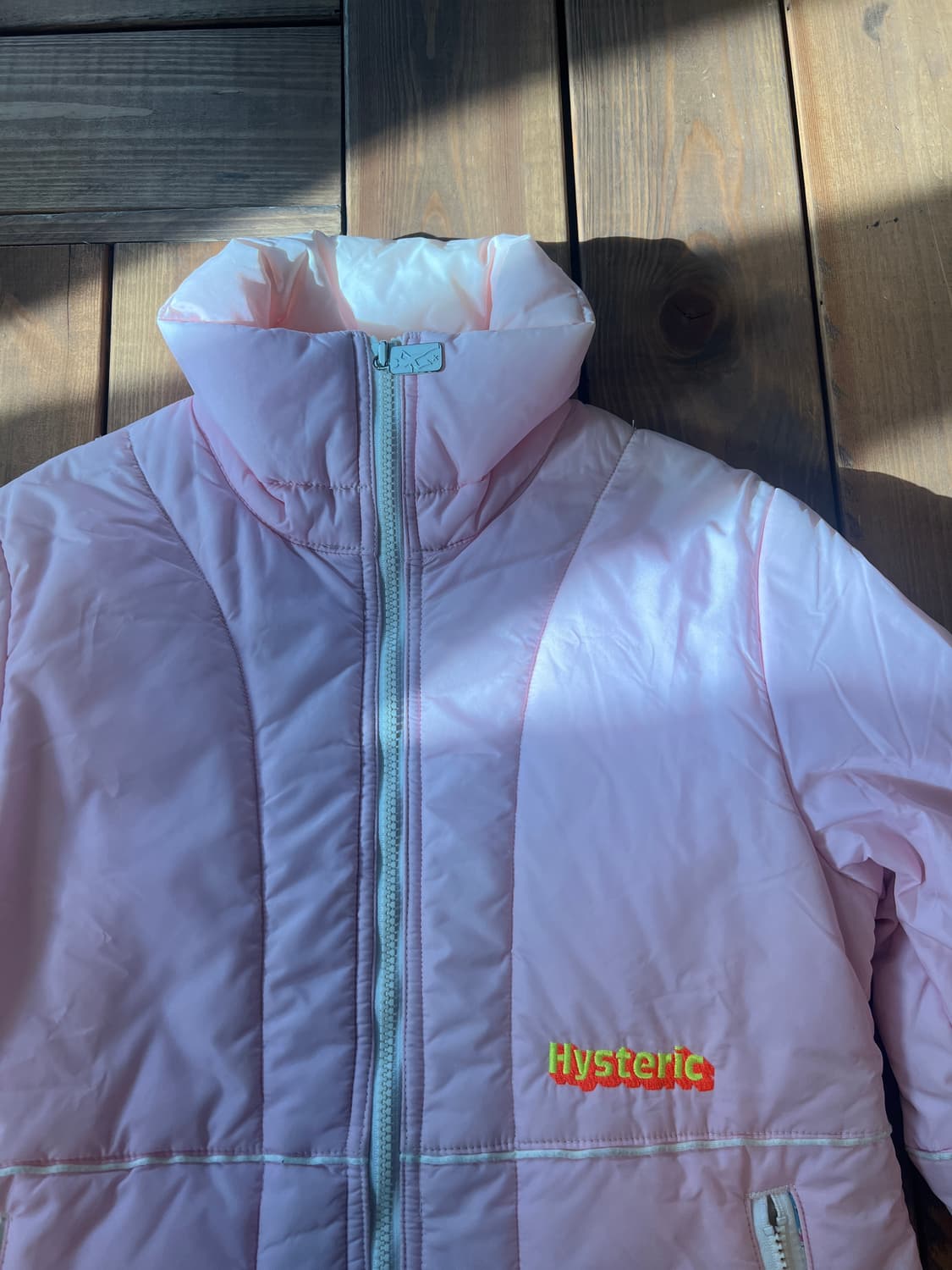 히스테릭글래머 딸기우유 로고 숏 패딩 상품이미지7