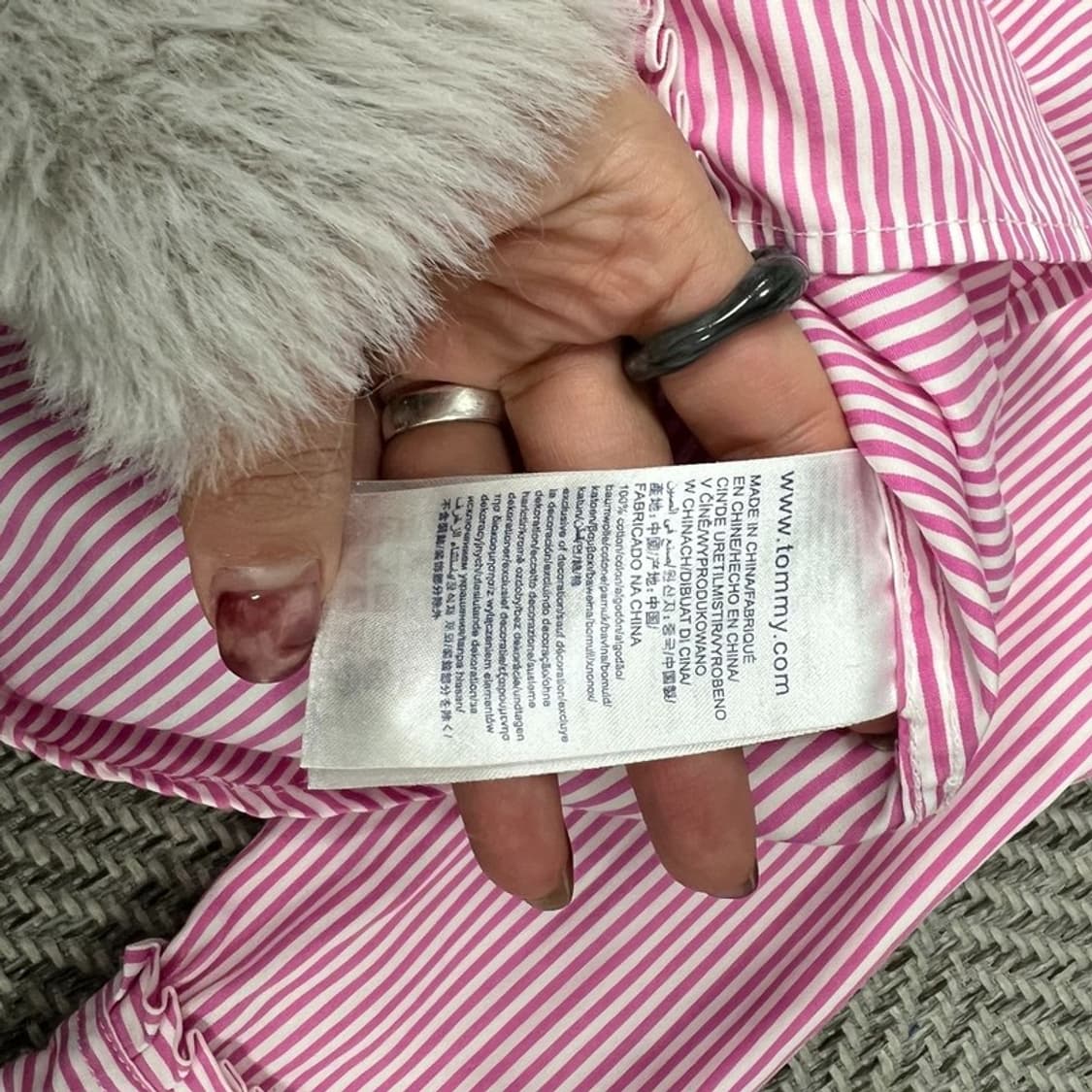 타미힐피거 레이스업 스트라이프 셔츠 v0678 상품이미지8