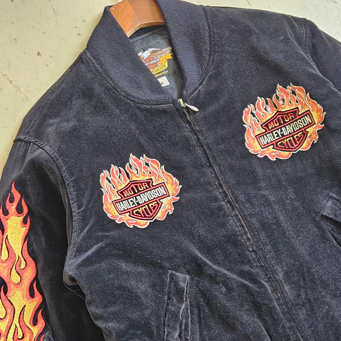 할리데이비슨 벨벳 스카잔 블루종 점퍼 M 95 상품이미지2