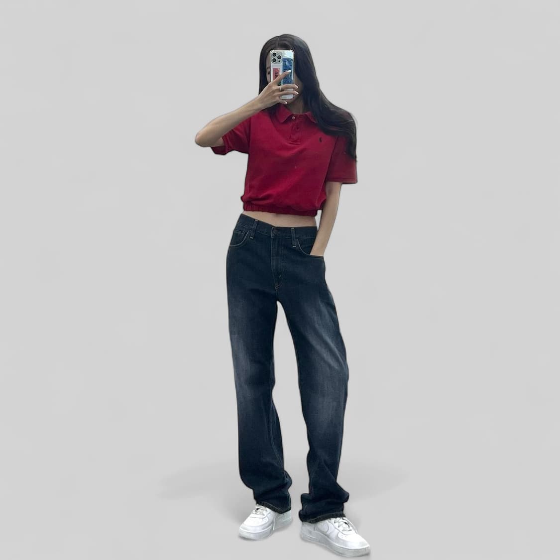 (WOMEN M)폴로PK 크롭 반팔-Y293 상품이미지1