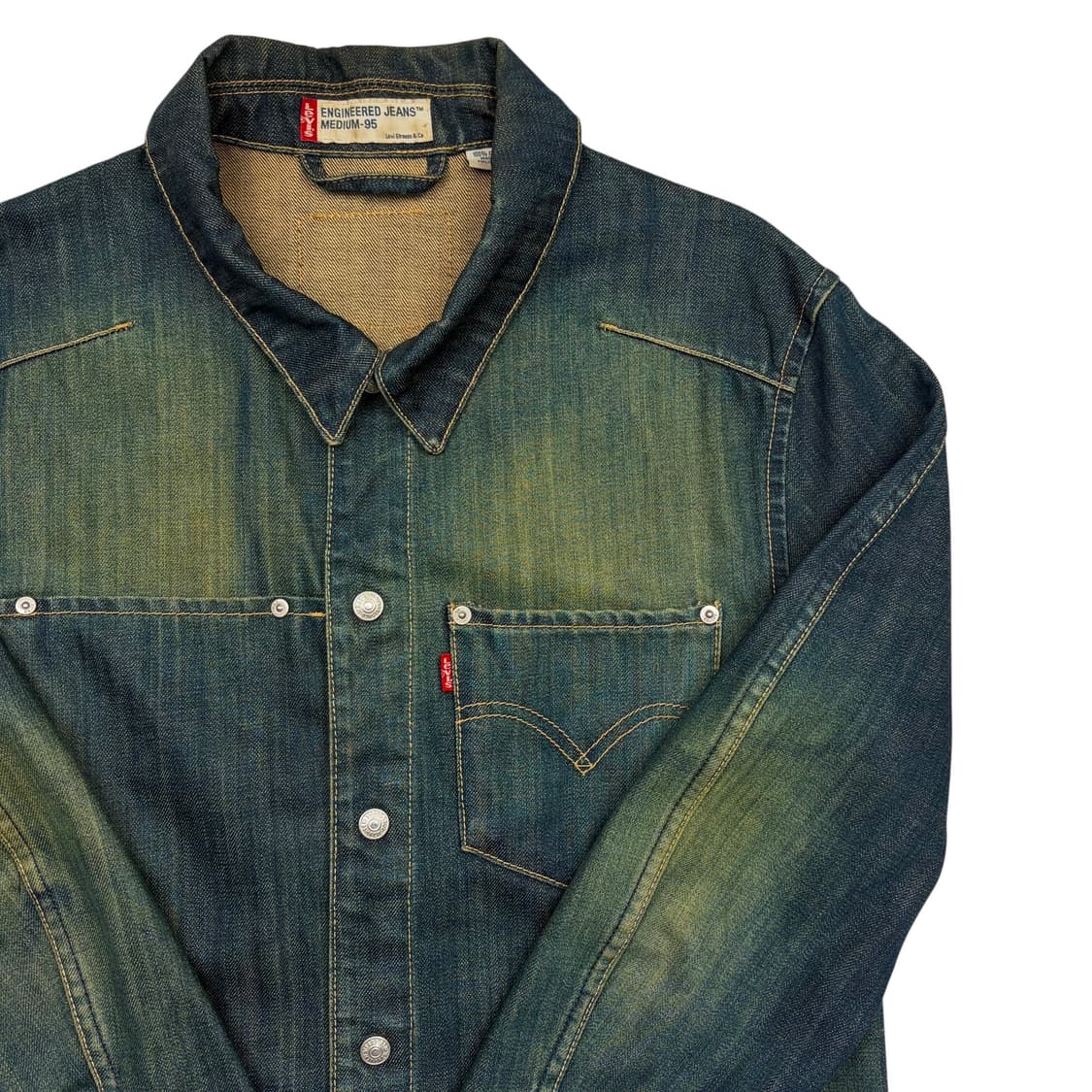 리바이스 엔지니어드 워싱 데님 자켓 M 상품이미지2