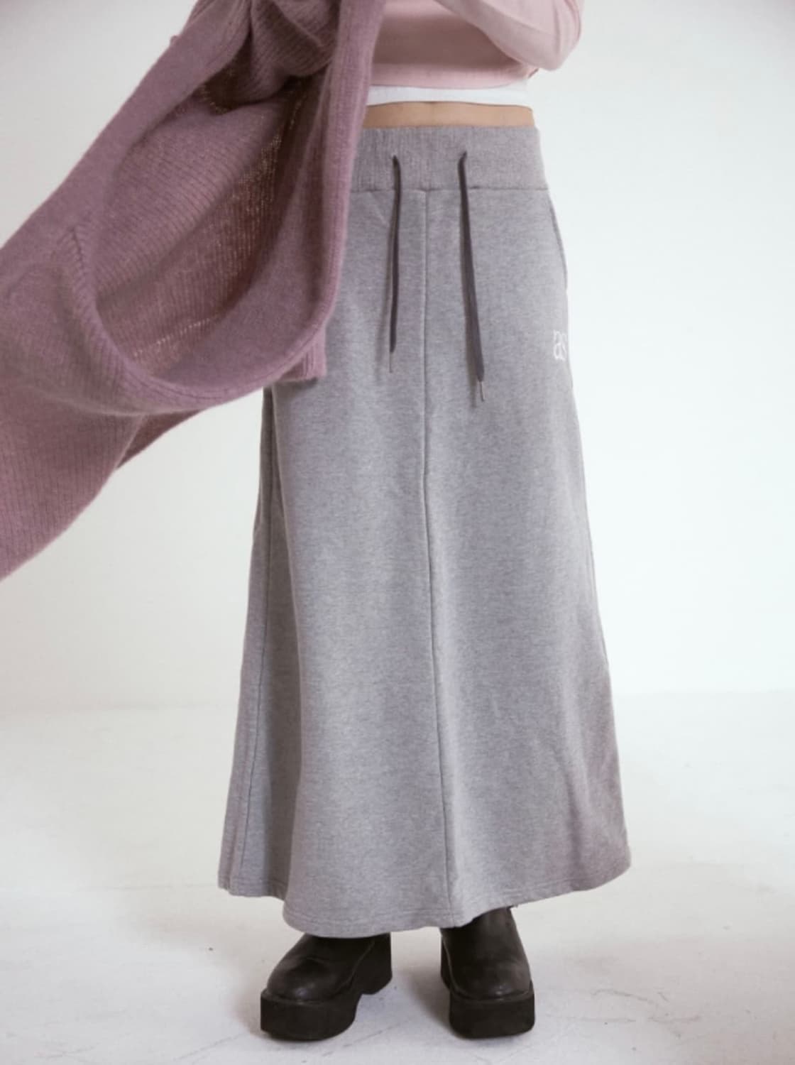 애즈온 트레이닝 롱 스커트 상품이미지2