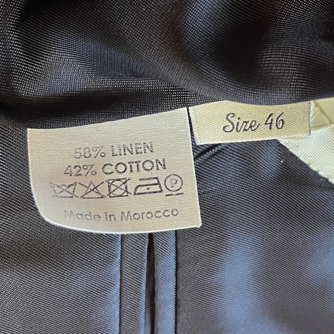 Dries Van Noten 린넨 코튼 셋업 테일러드 네이비 상품이미지8