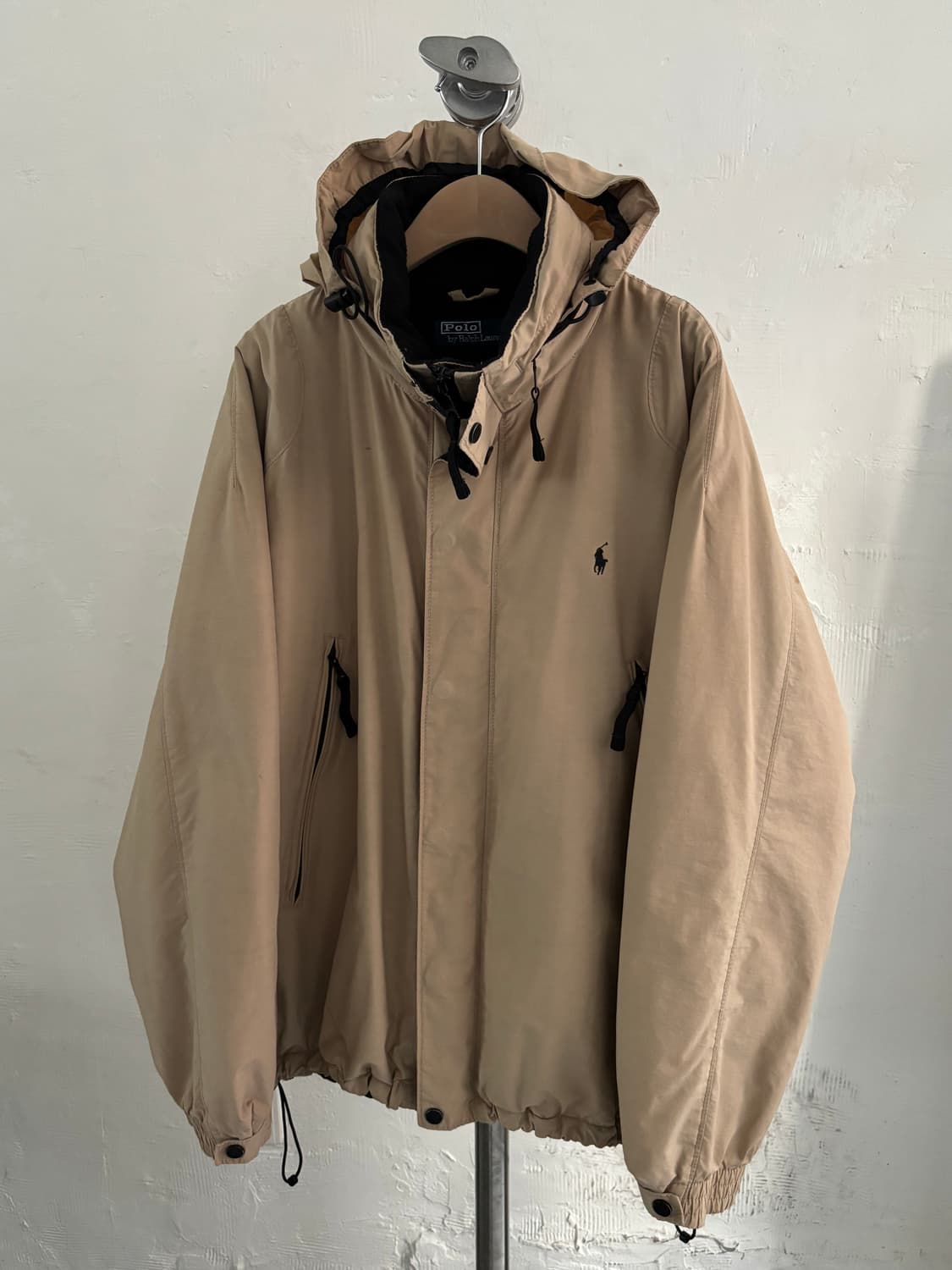 Polo 폴로 랄프로렌 베이지 컬러 안감기모 봄버 자켓 상품이미지1