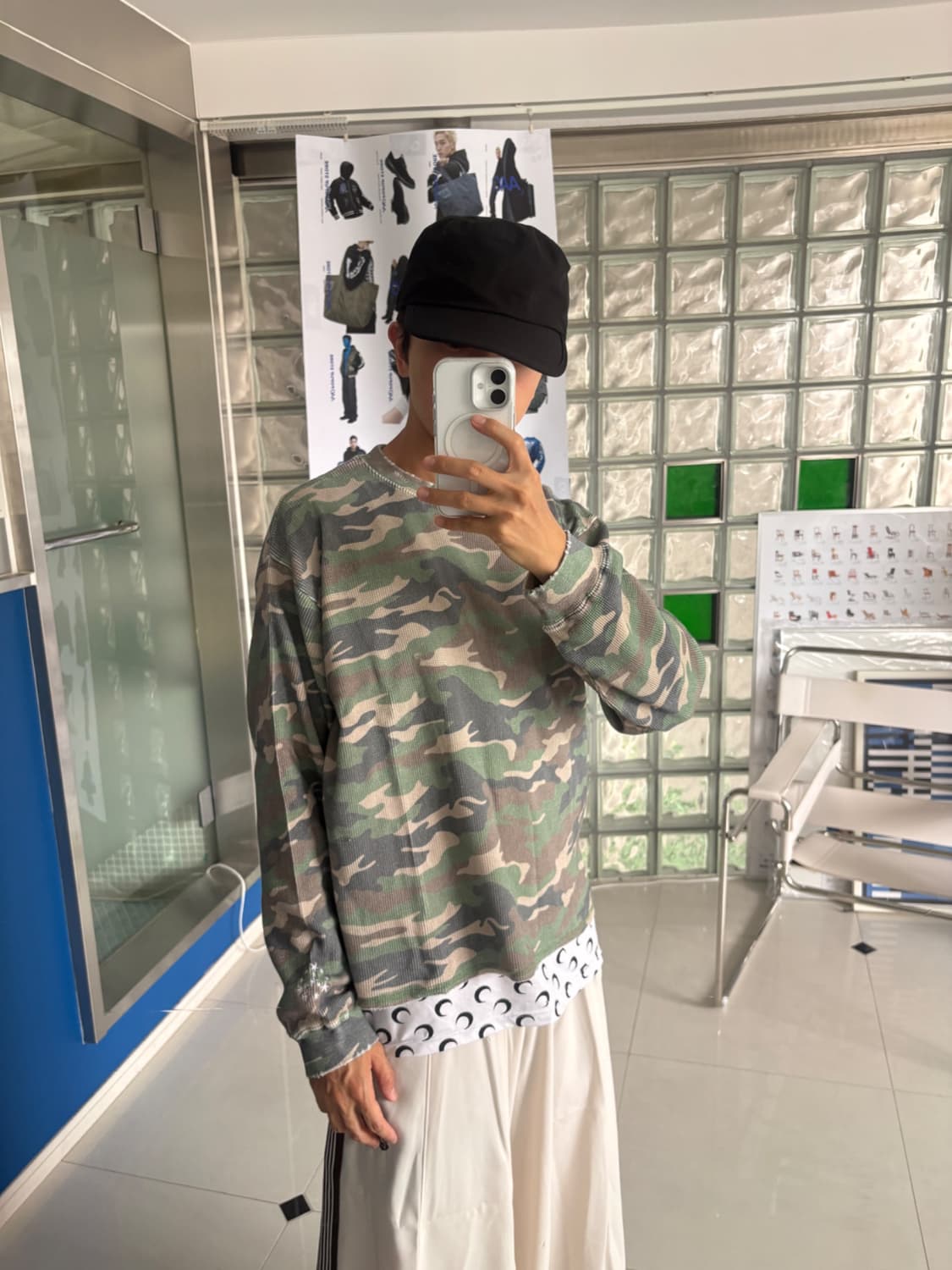 camo waffle thermal ls tee 카모 와플 보온 티 상품이미지4