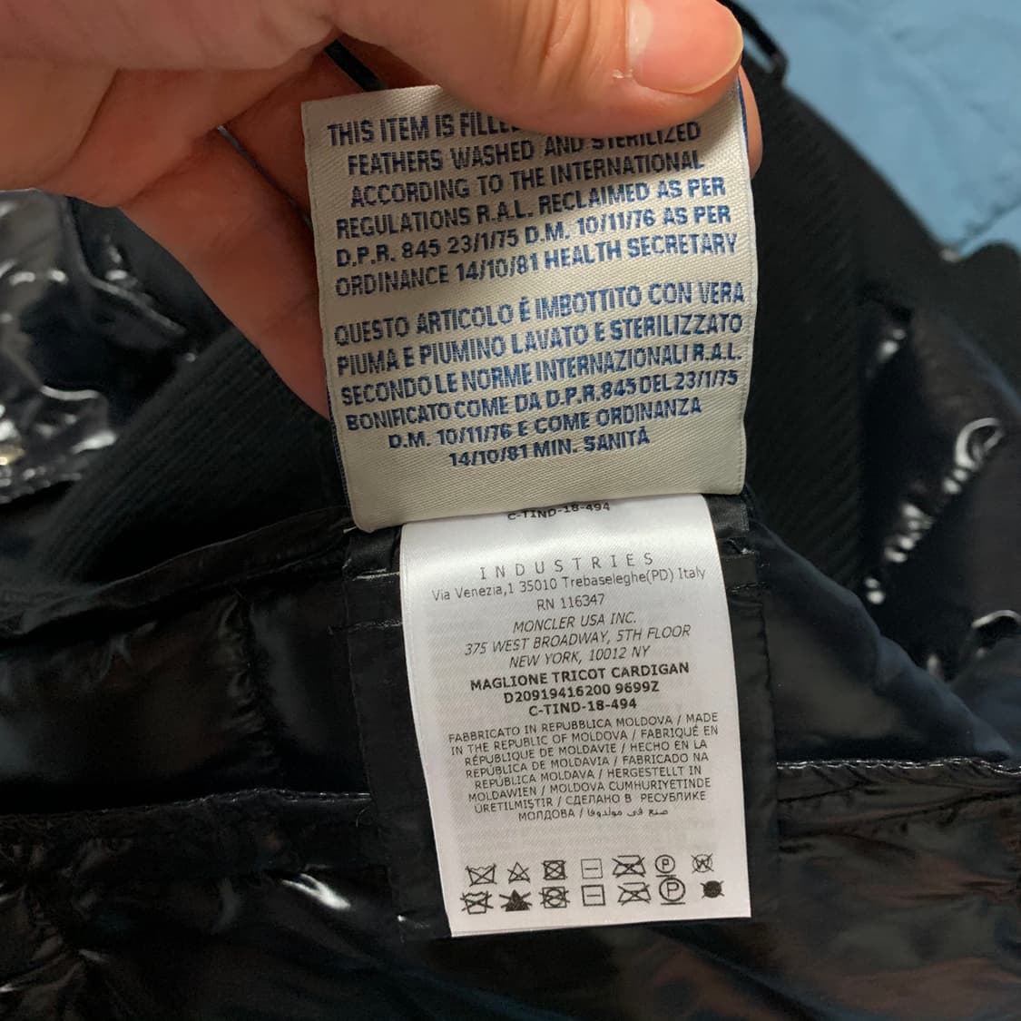 (S) 몽클레어 니트 후드 패딩 자켓 상품이미지8