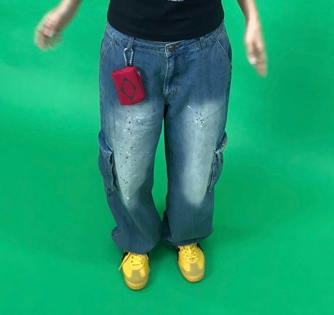 스컬프터 애시드 카고 데님 팬츠 L 상품이미지5