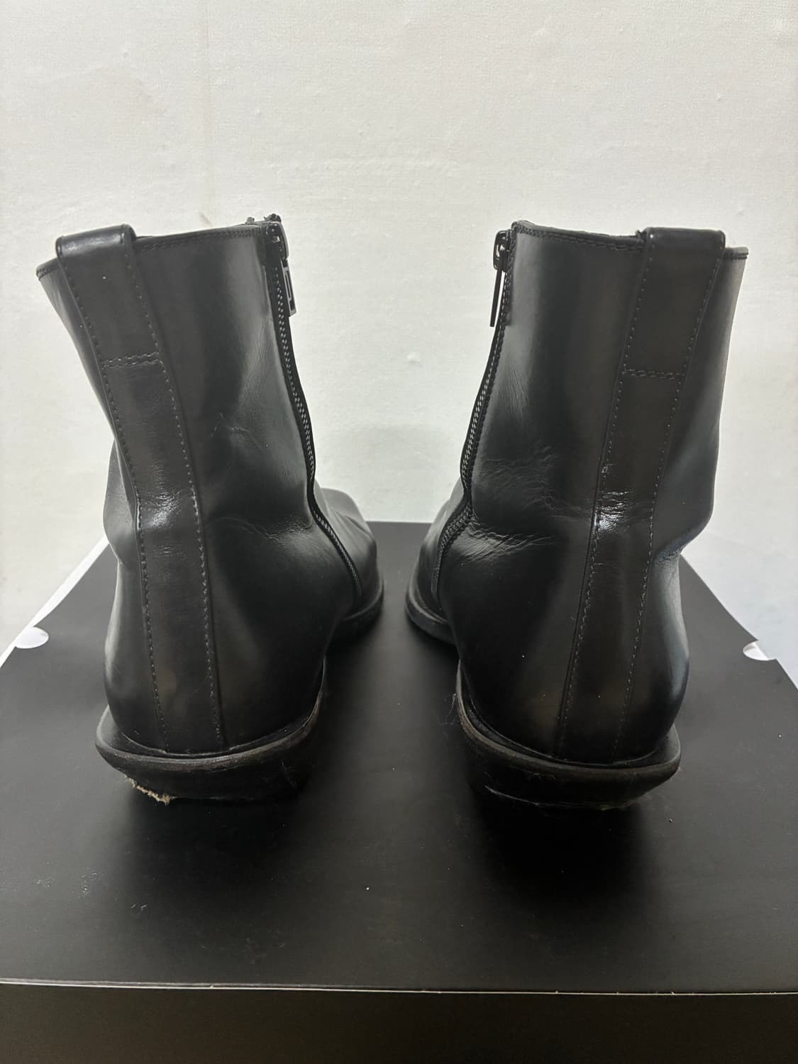 앤드뮐미스터 남성 블랙 레더 앵클 부츠 상품이미지2