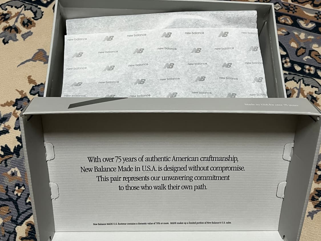 뉴발란스 992 블랙 그레이 / 블그 270 새상품 상품이미지3