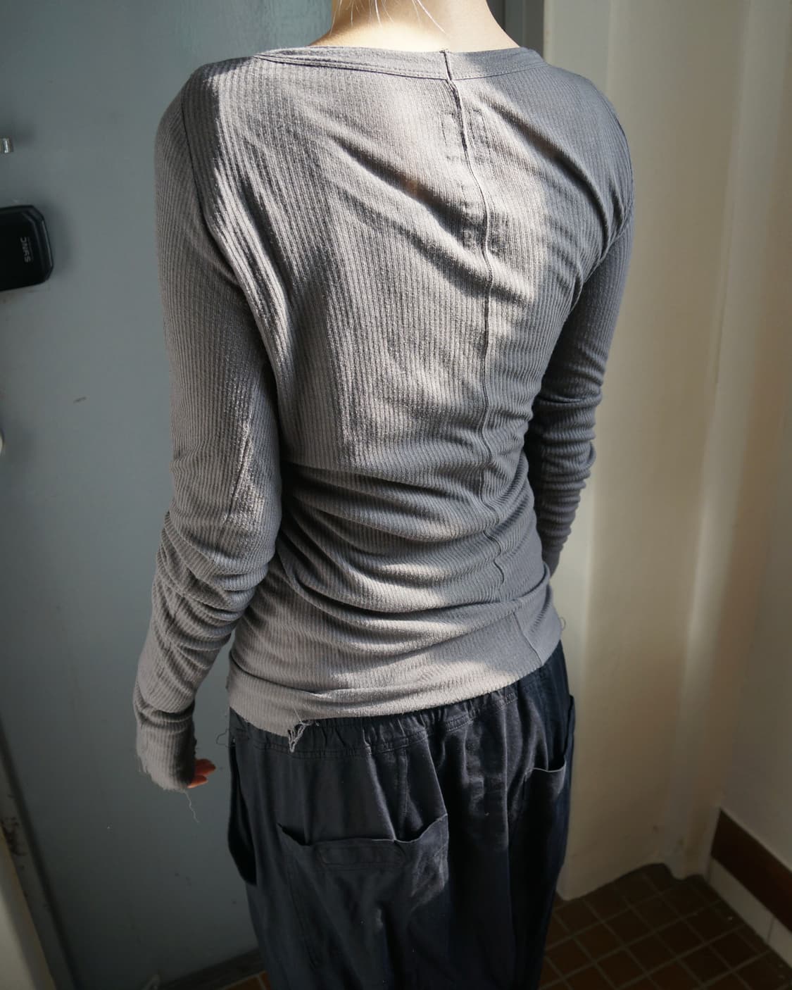 릭 오웬스 롱 슬리브 그레이 상품이미지1